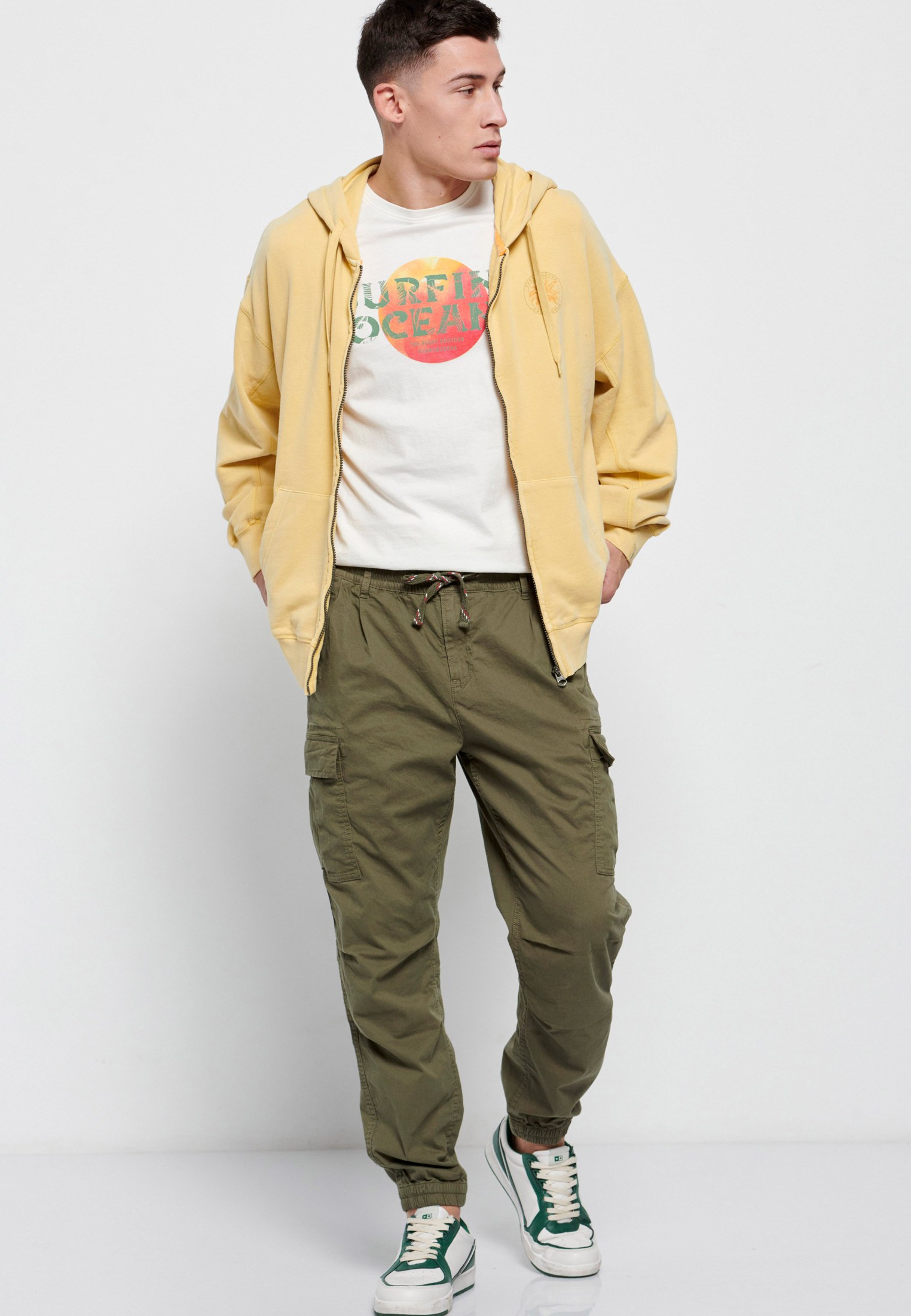 Men's Trousers Funky Buddha Khaki