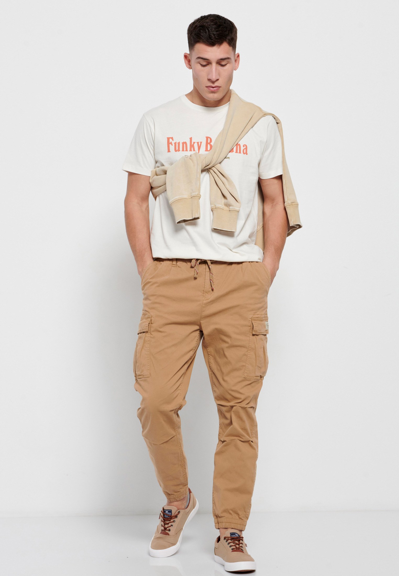 Men's Trousers Funky Buddha Beige