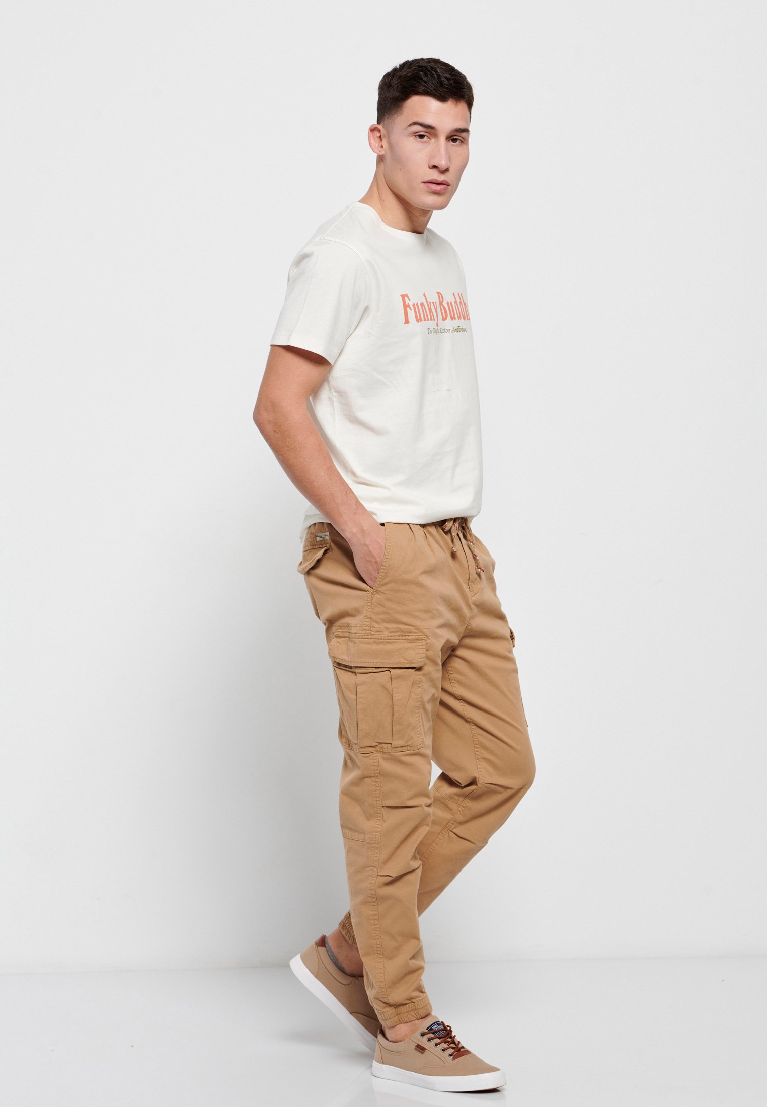 Men's Trousers Funky Buddha Beige