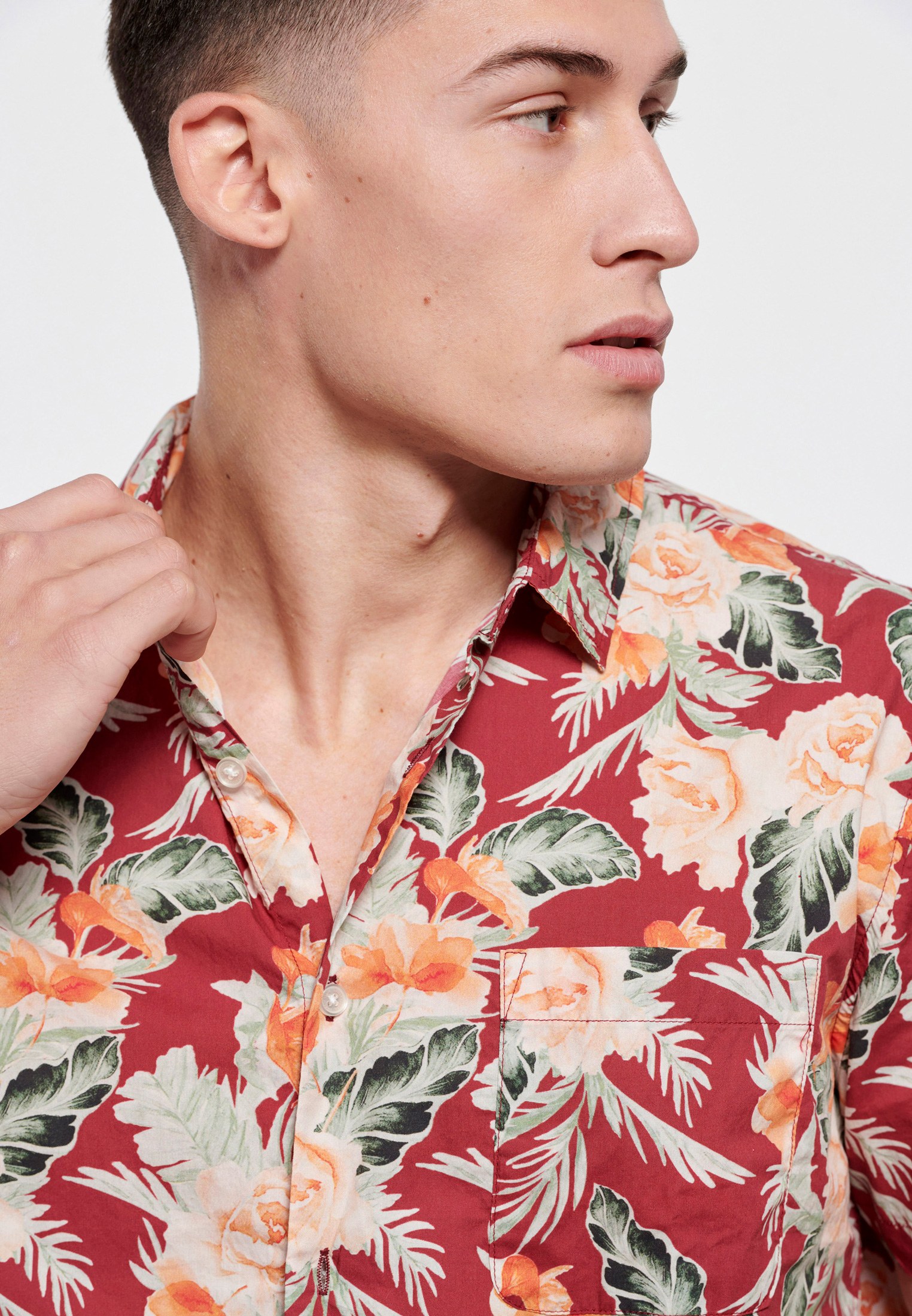 Men's Shirts Funky Buddha Red