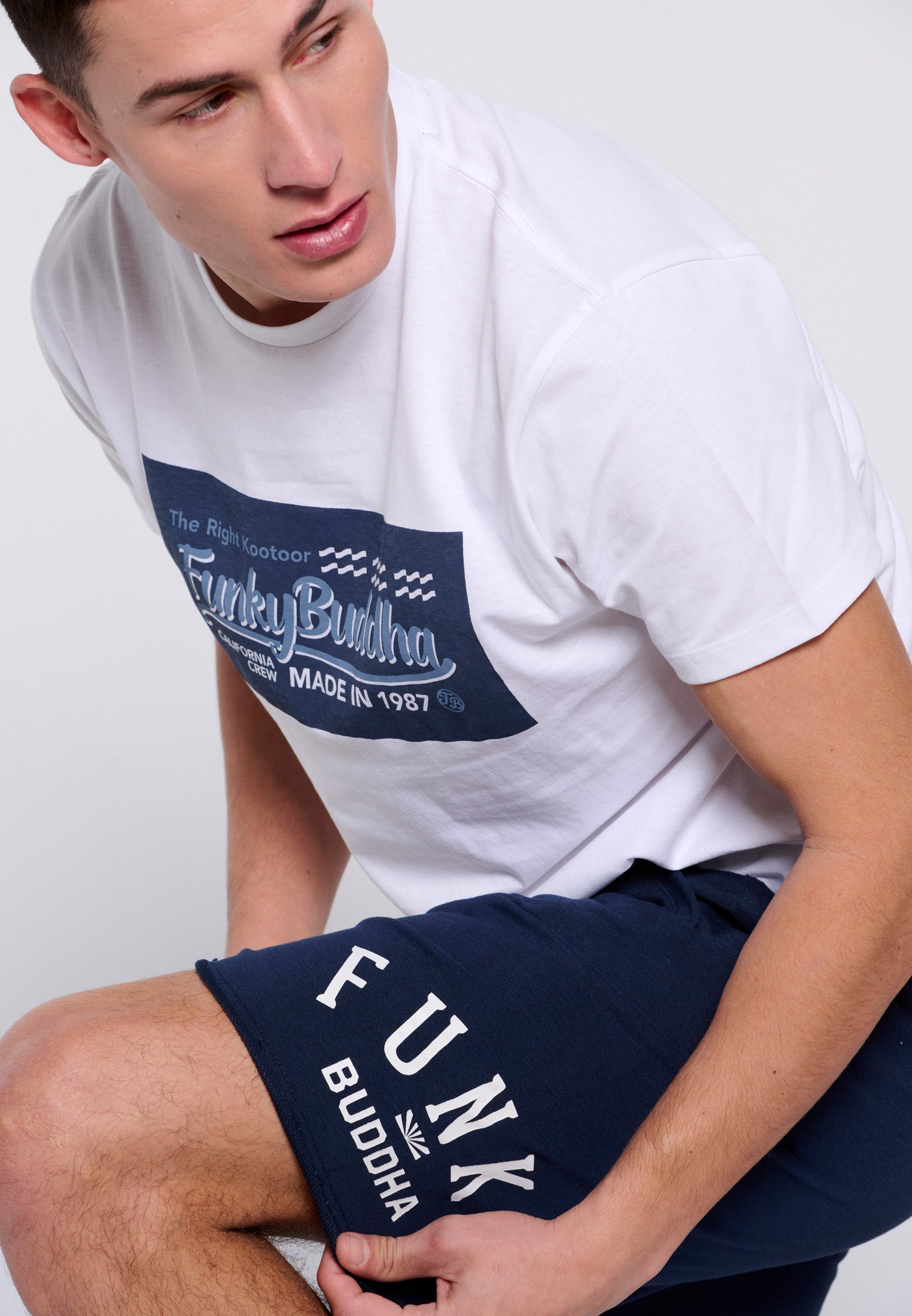 Men's Shorts Funky Buddha Navy