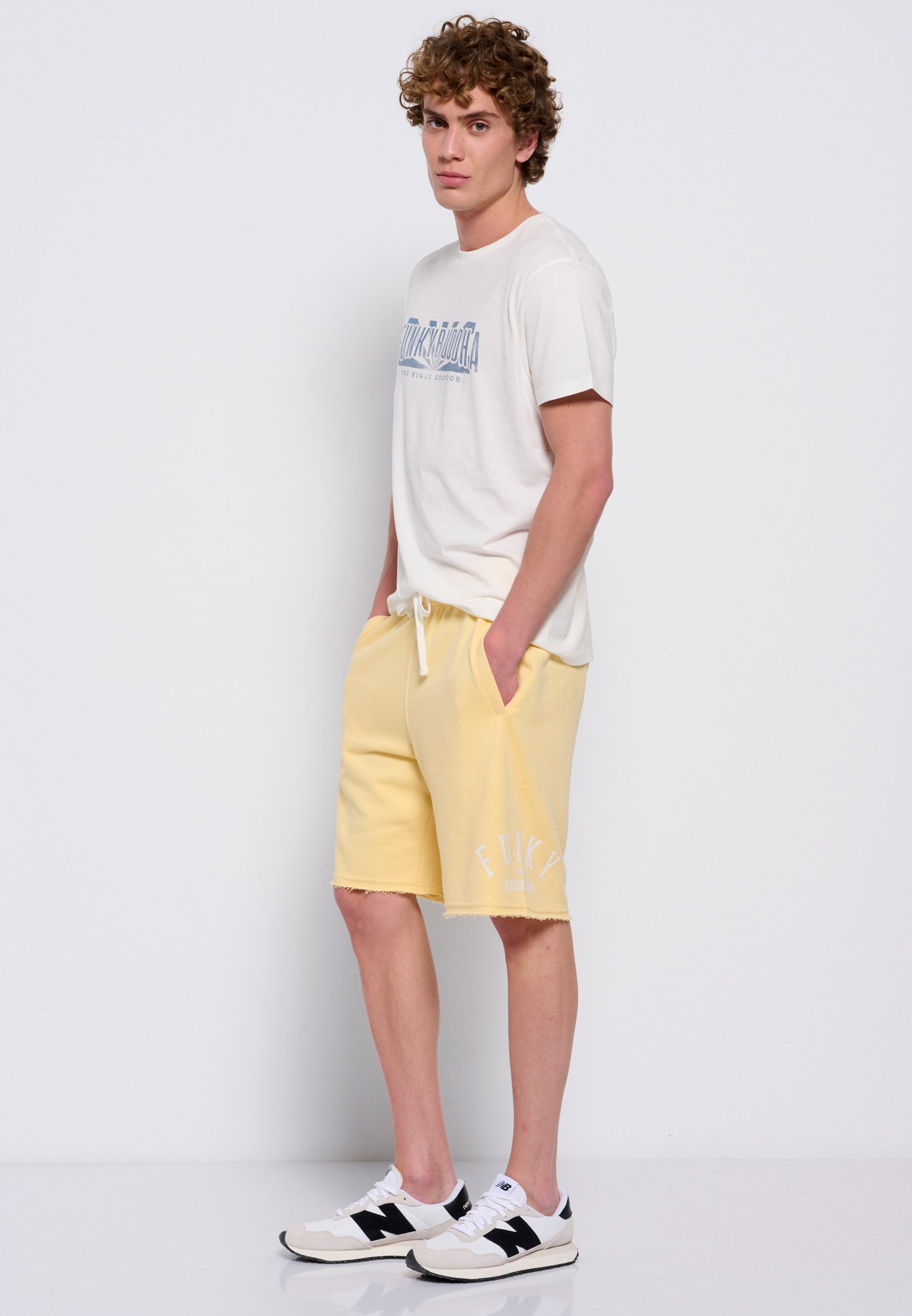 Men's Shorts Funky Buddha Yellow