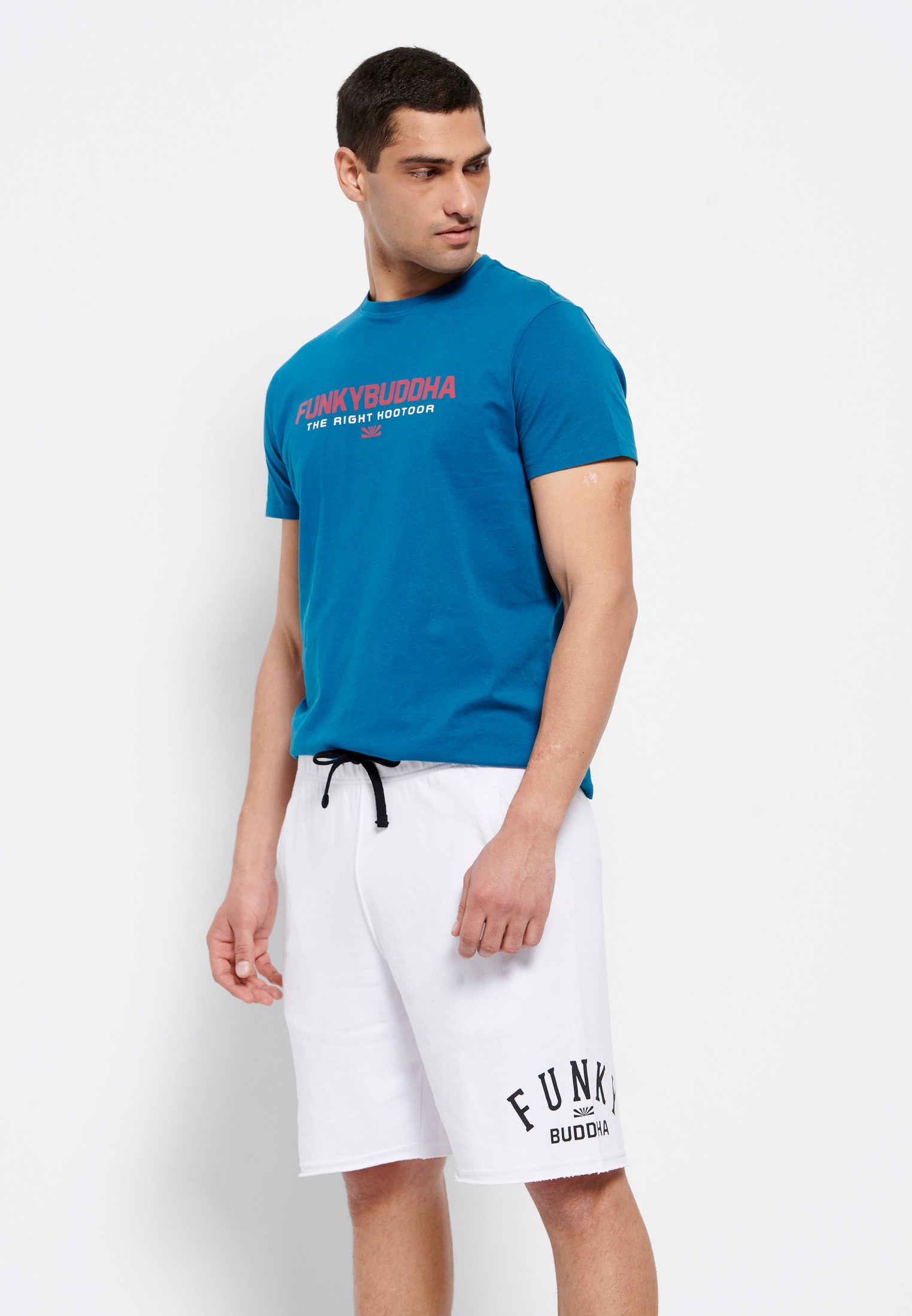 Men's Shorts Funky Buddha White