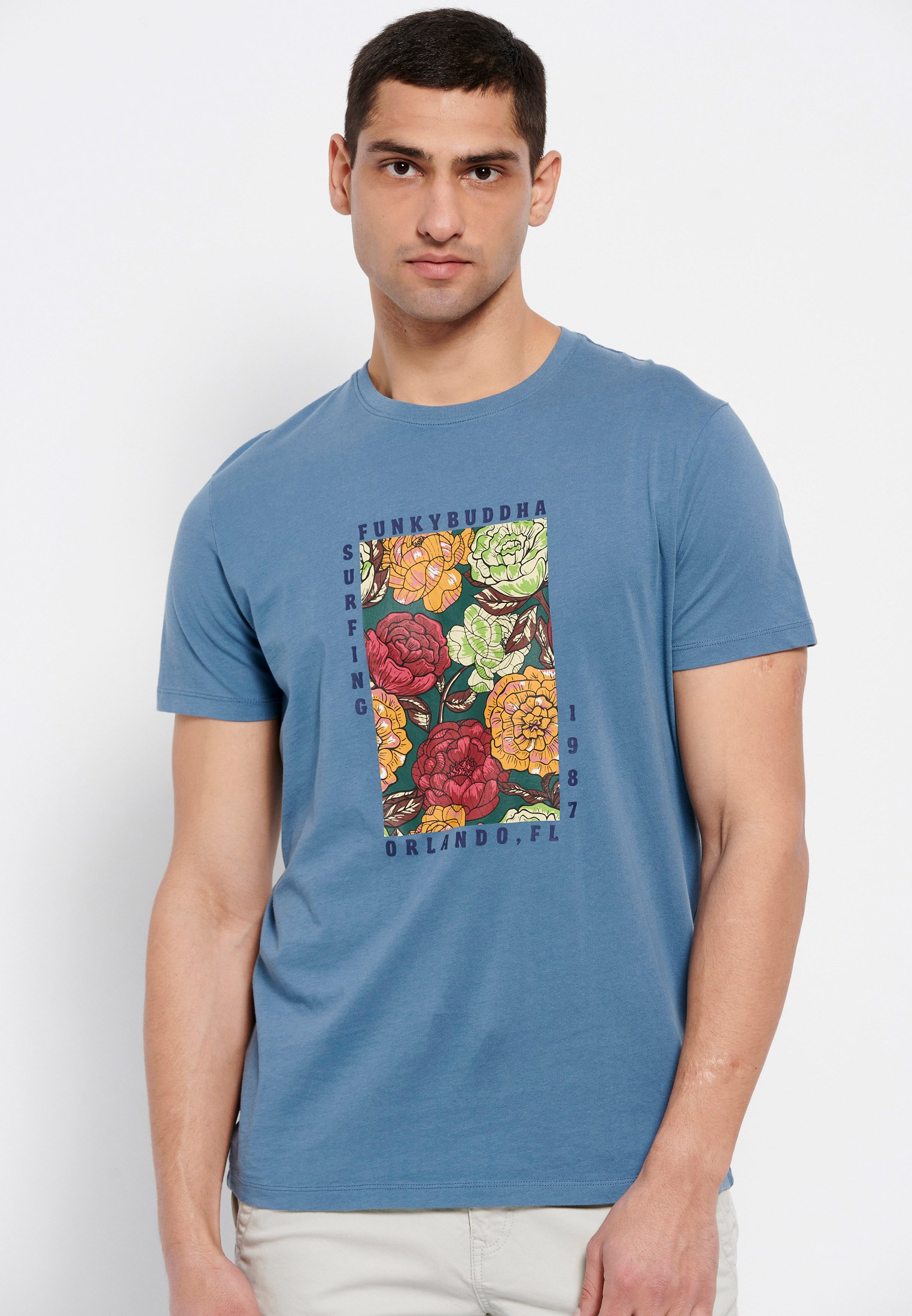 Men's Shirts Funky Buddha Blue