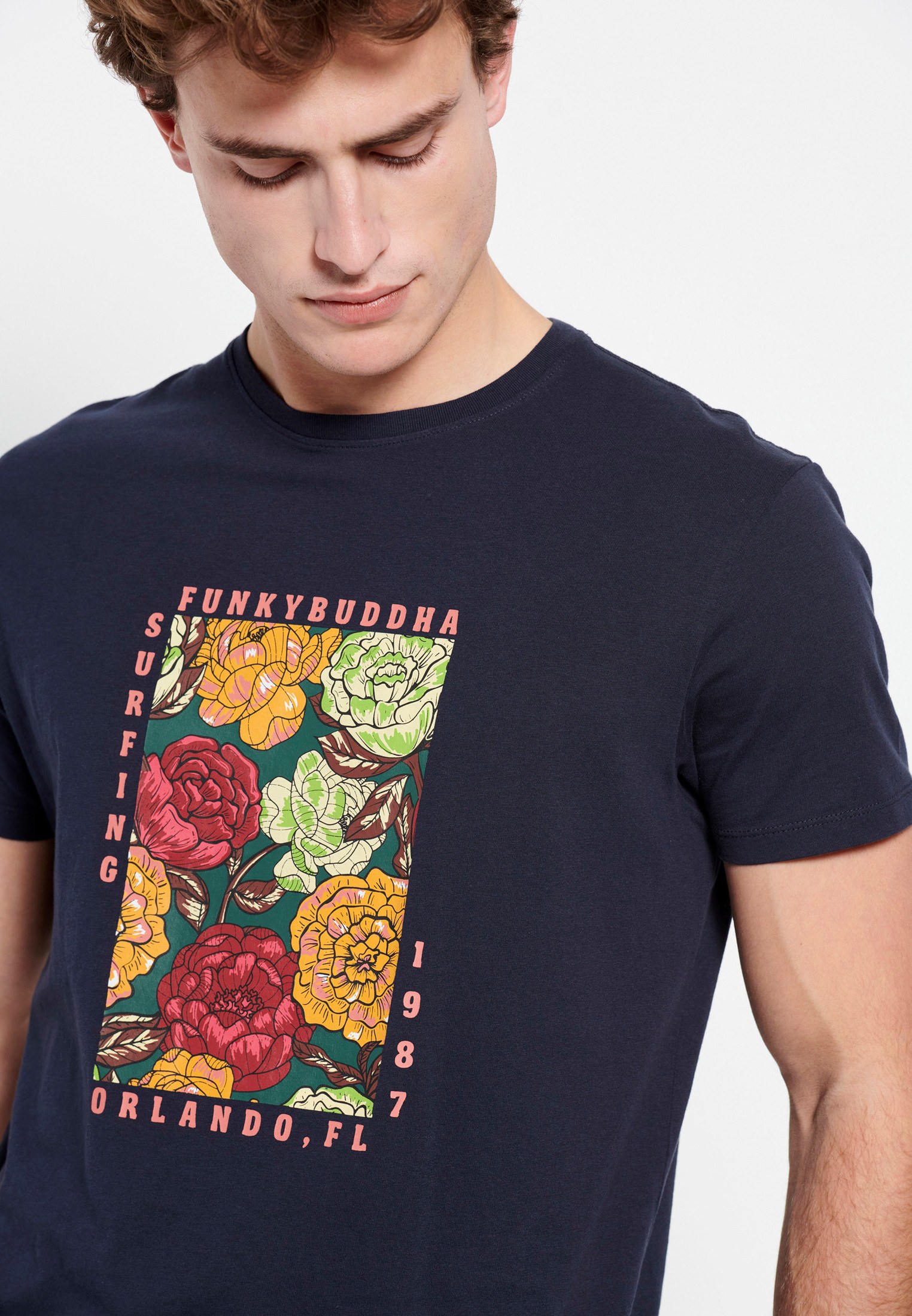 Men's Shirts Funky Buddha Navy