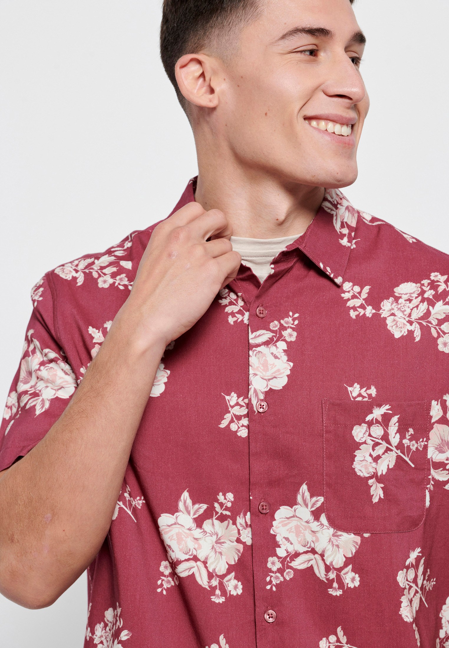 Men's Shirts Funky Buddha Red