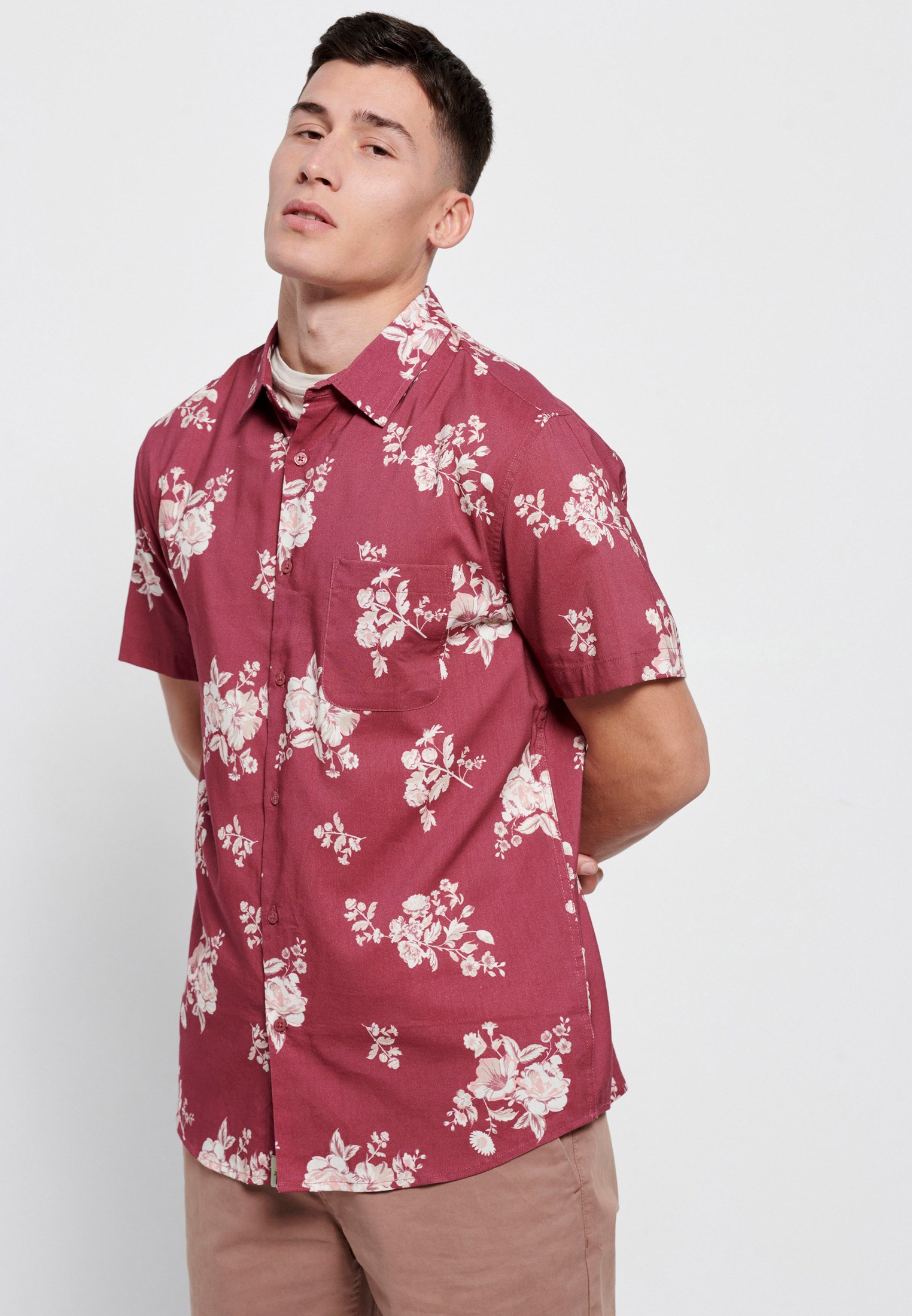 Men's Shirts Funky Buddha Red