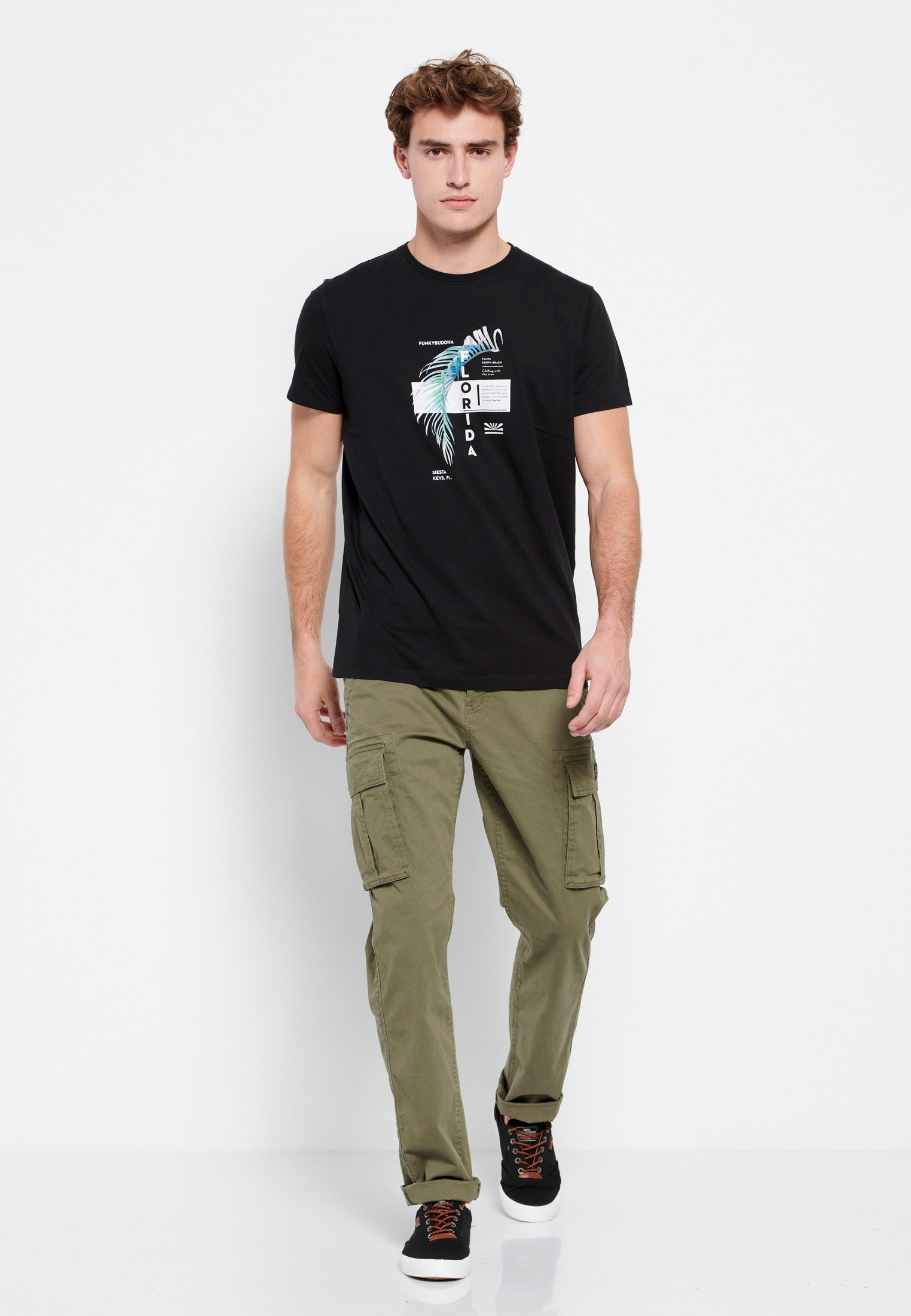 Ανδρικό t-shirt με graphic τύπωμα φωτογραφία