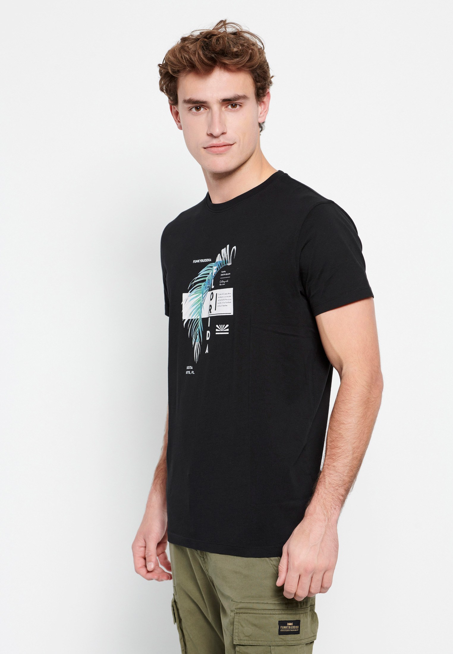 Ανδρικό t-shirt με graphic τύπωμα φωτογραφία