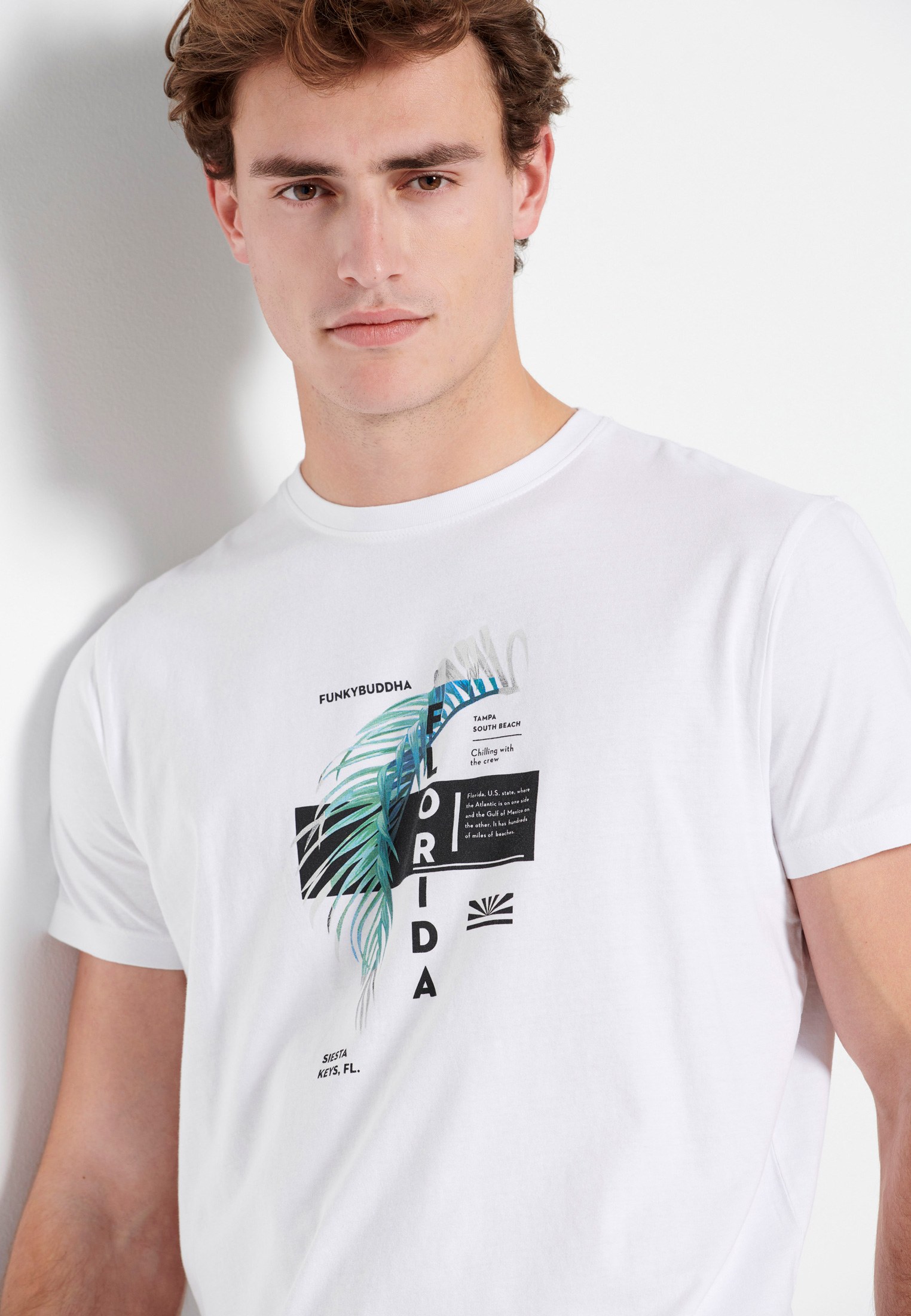 Ανδρικό t-shirt με graphic τύπωμα φωτογραφία