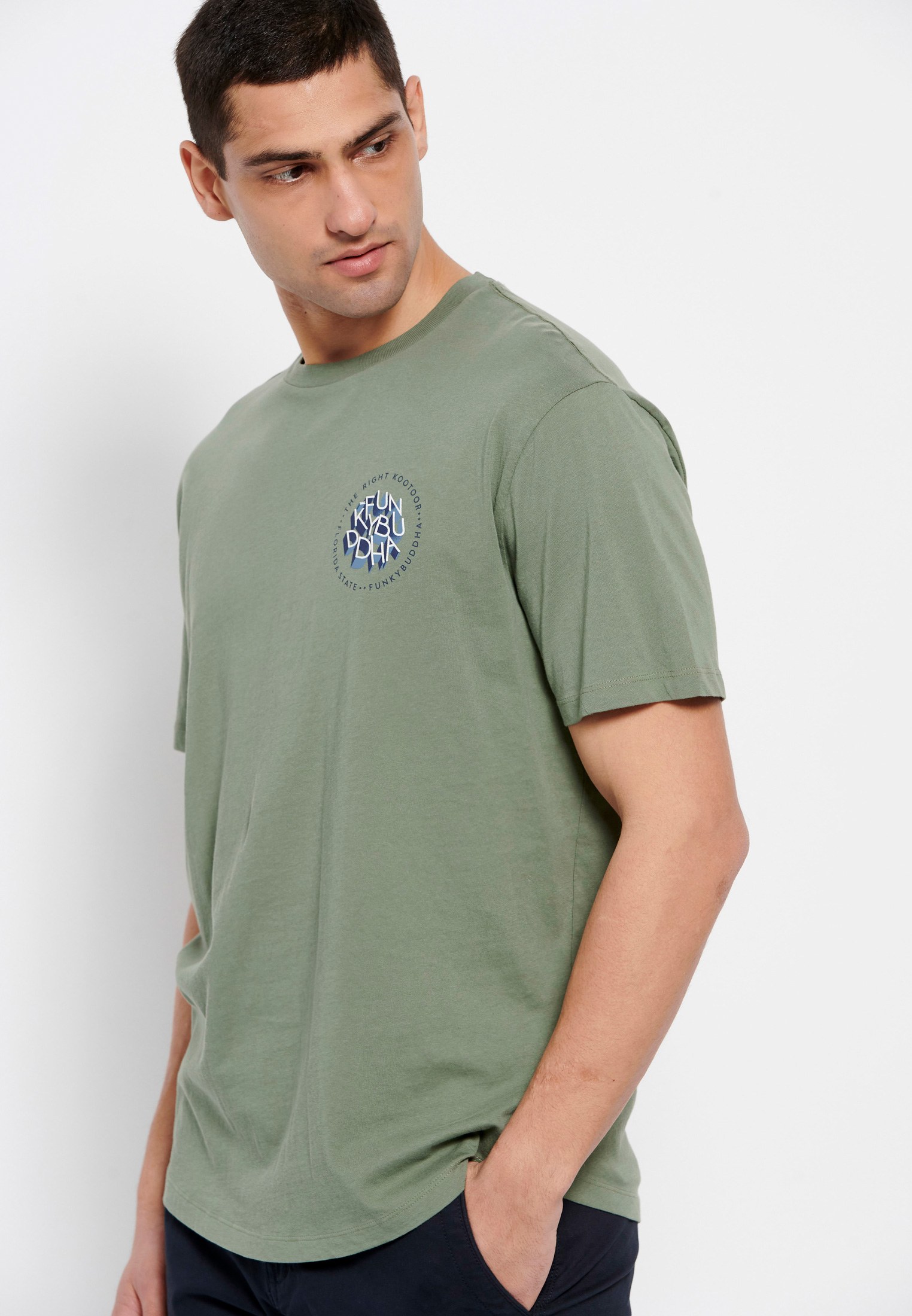 Men's Shirts Funky Buddha Khaki