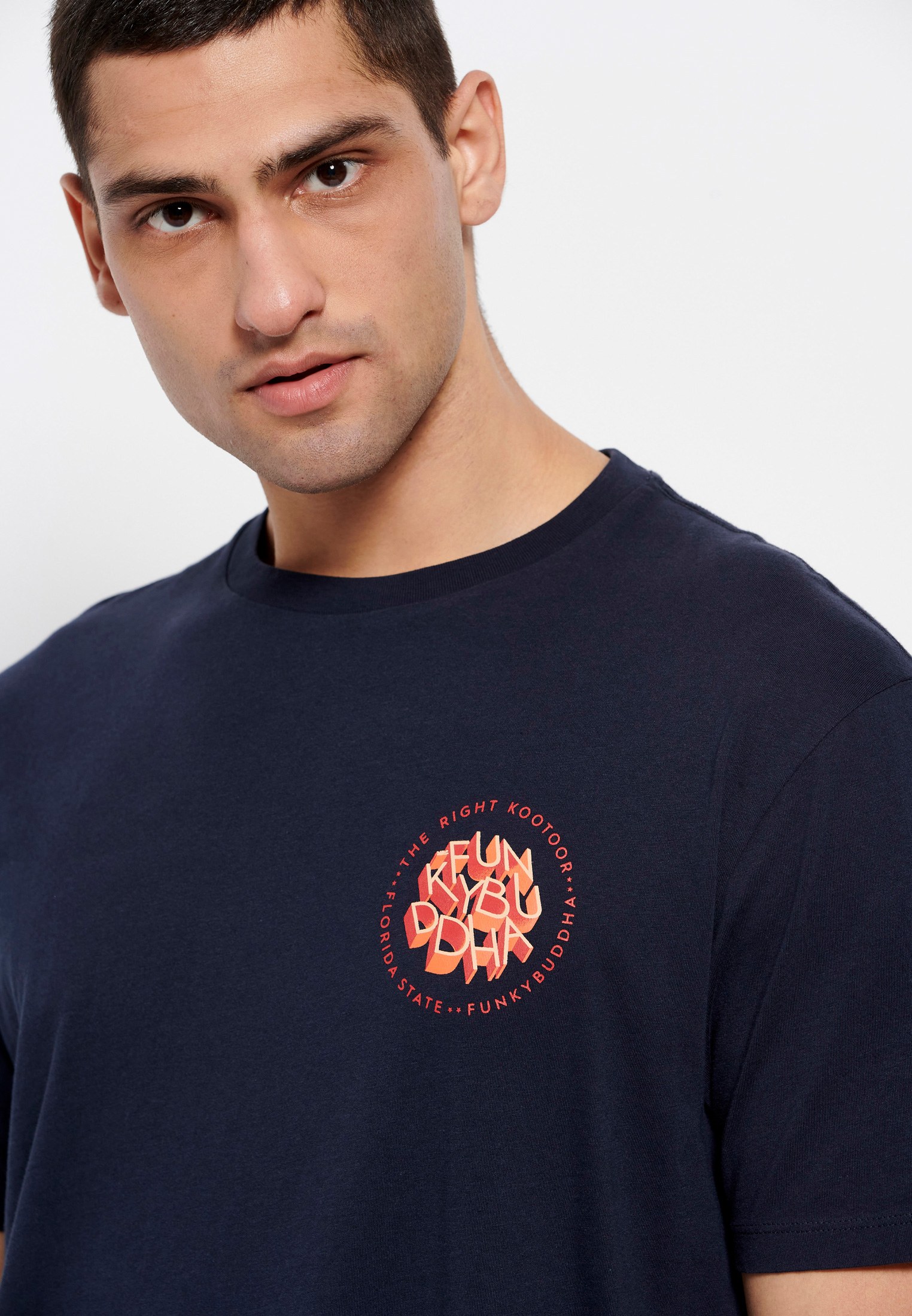 Men's Shirts Funky Buddha Navy