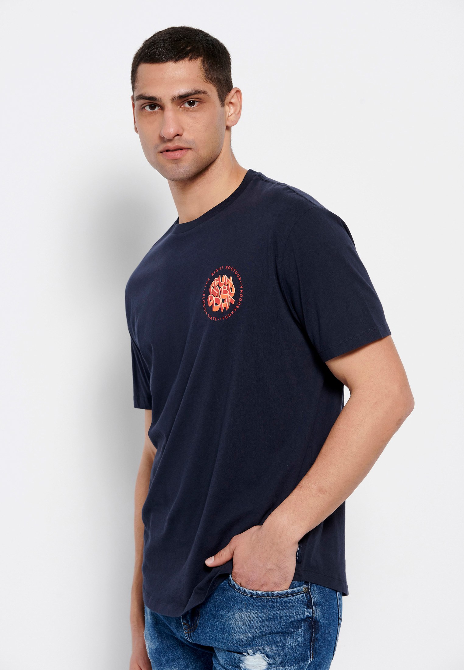 Men's Shirts Funky Buddha Navy