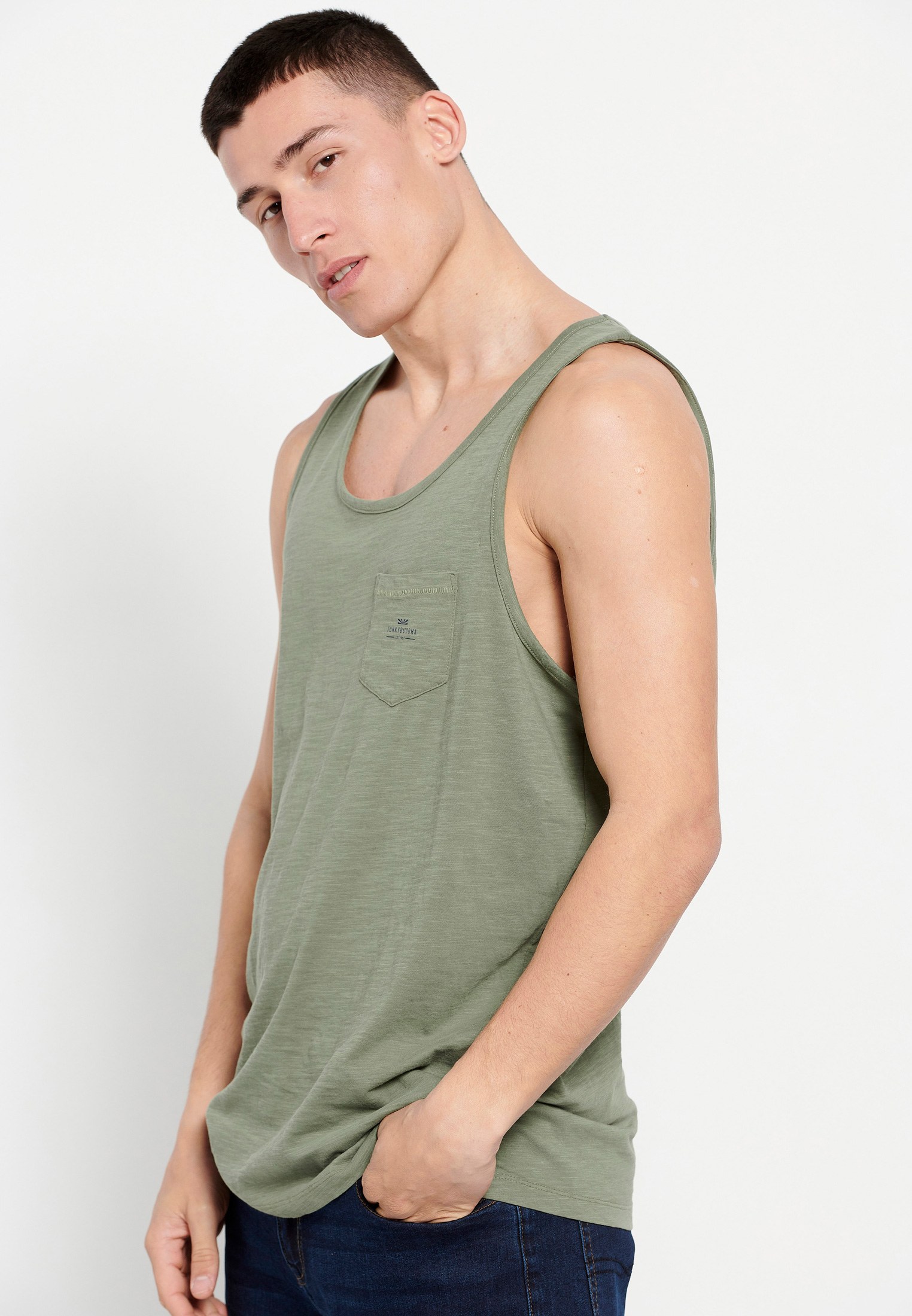 Men's T-Shirts Funky Buddha Khaki