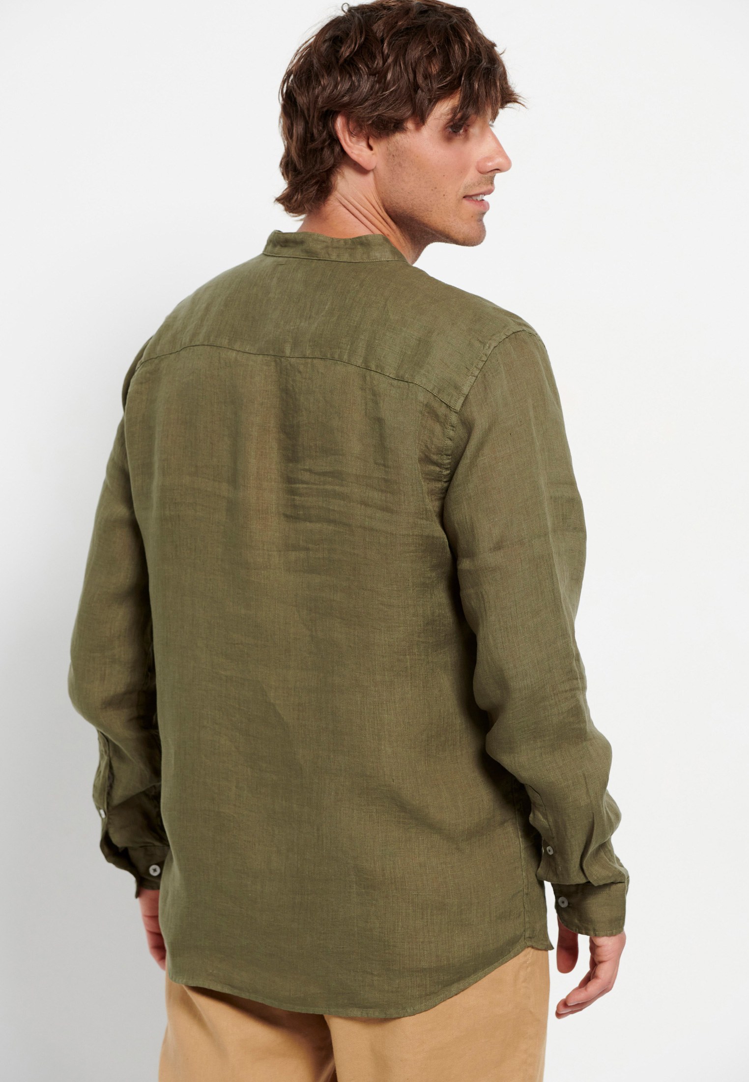 Men's Shirts Funky Buddha Khaki
