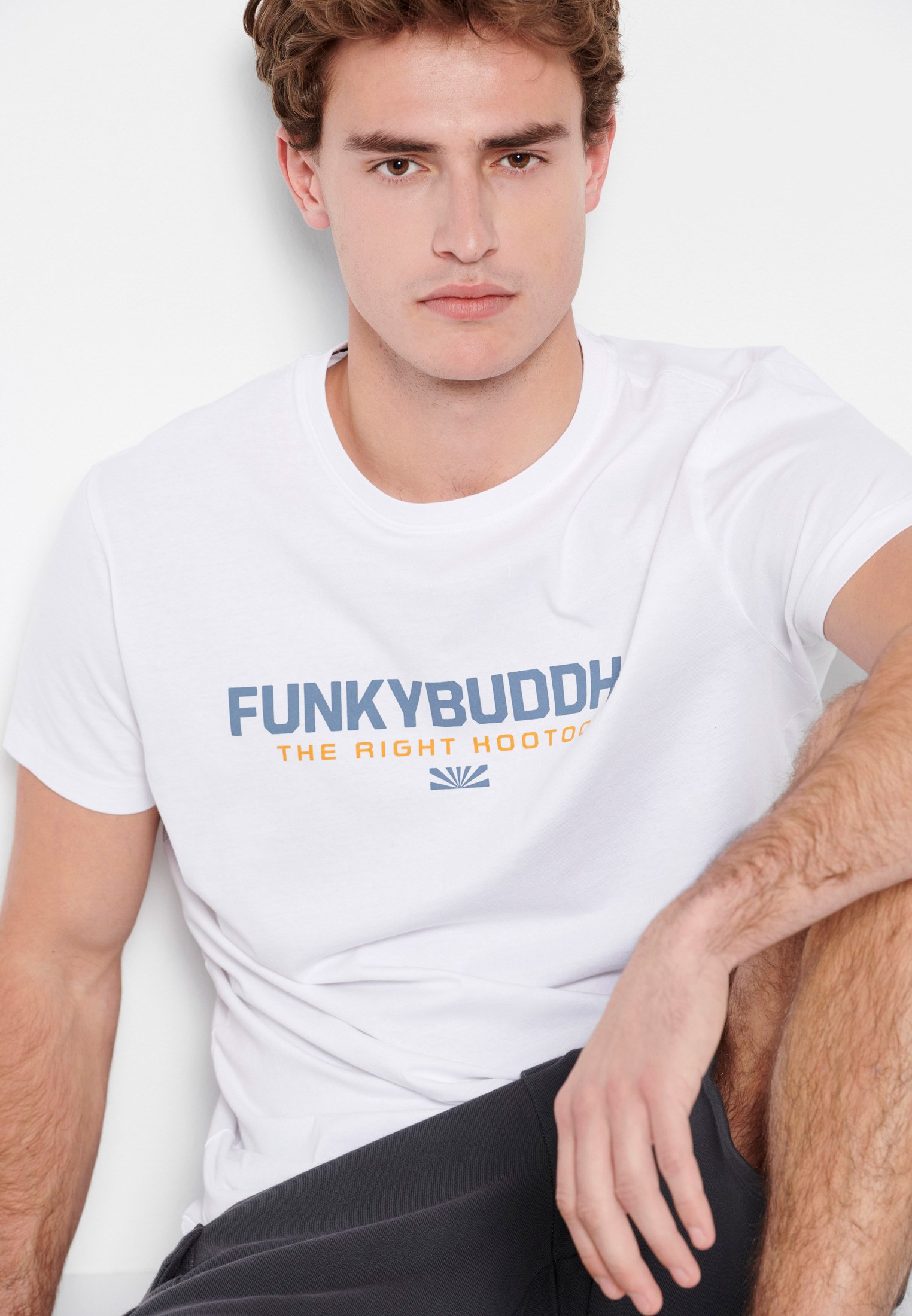 Men's Shirts Funky Buddha White