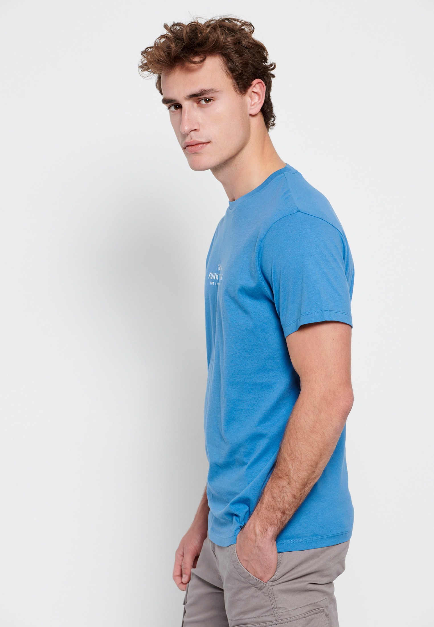 T-shirt με Funky Buddha τύπωμα στο στήθος φωτογραφία