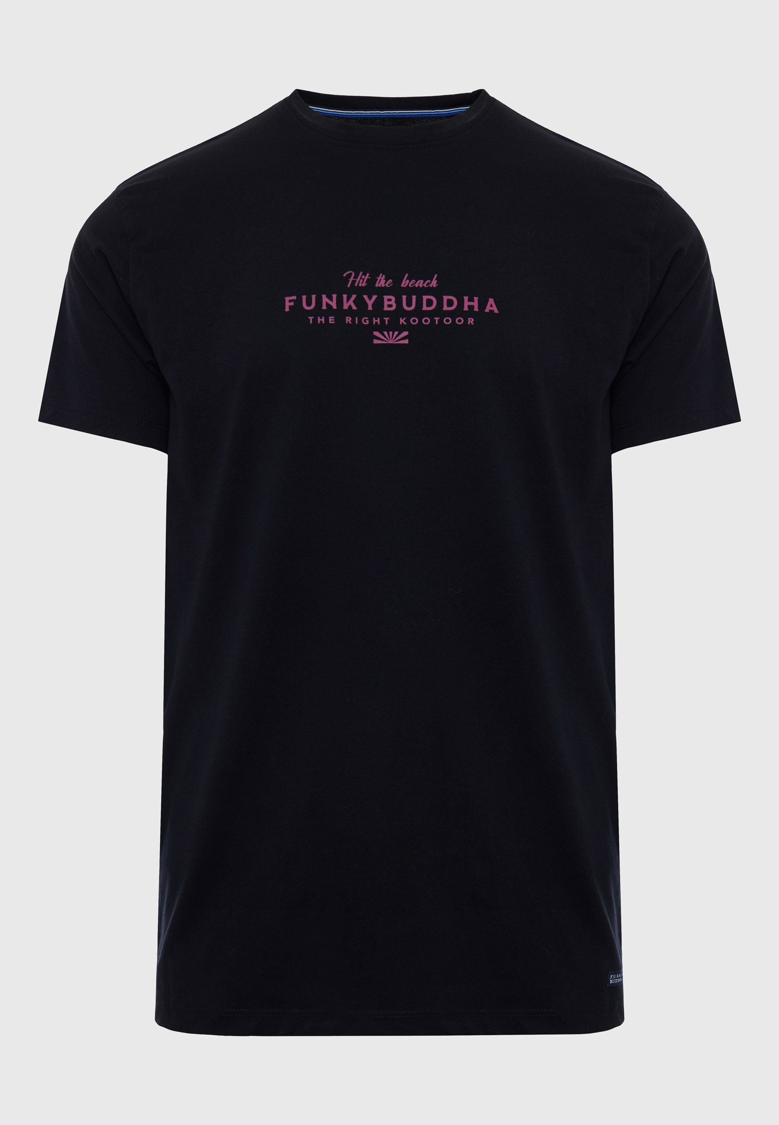 T-shirt με Funky Buddha τύπωμα στο στήθος φωτογραφία