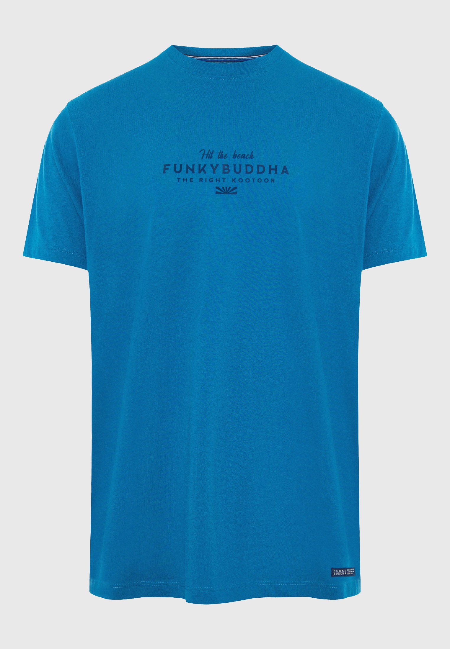 T-shirt με Funky Buddha τύπωμα στο στήθος φωτογραφία