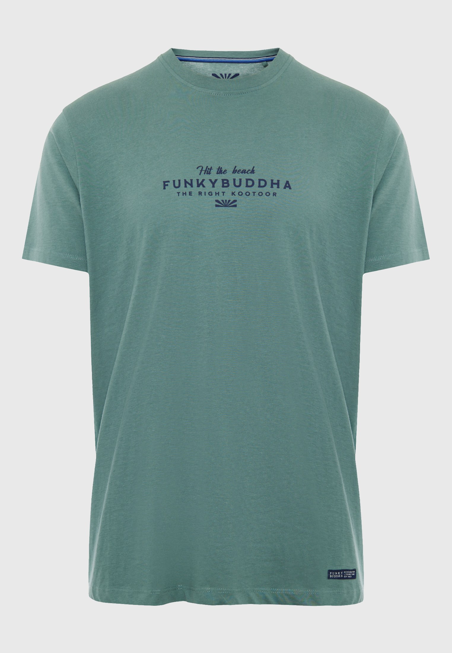 T-shirt με Funky Buddha τύπωμα στο στήθος φωτογραφία