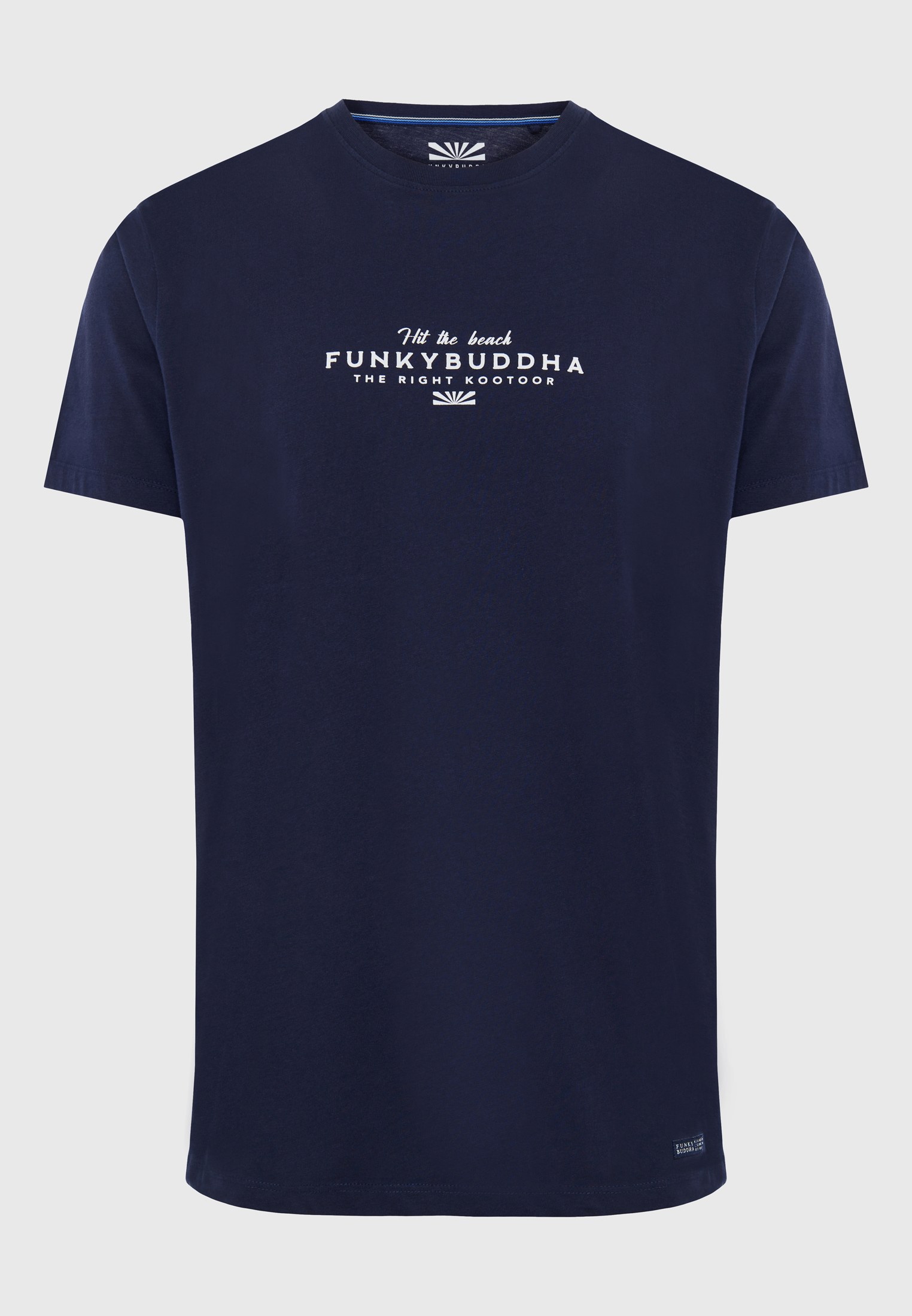 T-shirt με Funky Buddha τύπωμα στο στήθος φωτογραφία