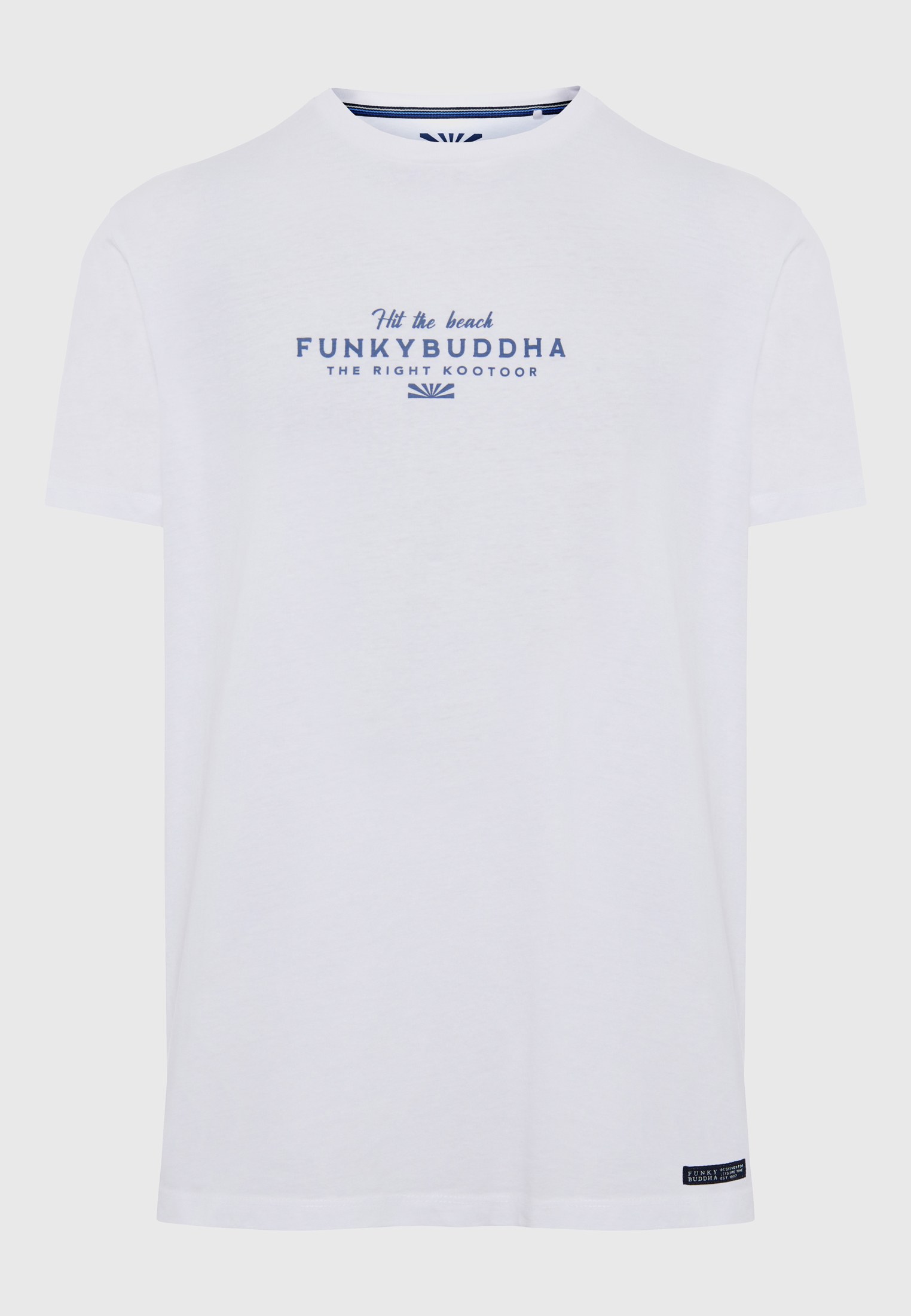 T-shirt με Funky Buddha τύπωμα στο στήθος φωτογραφία