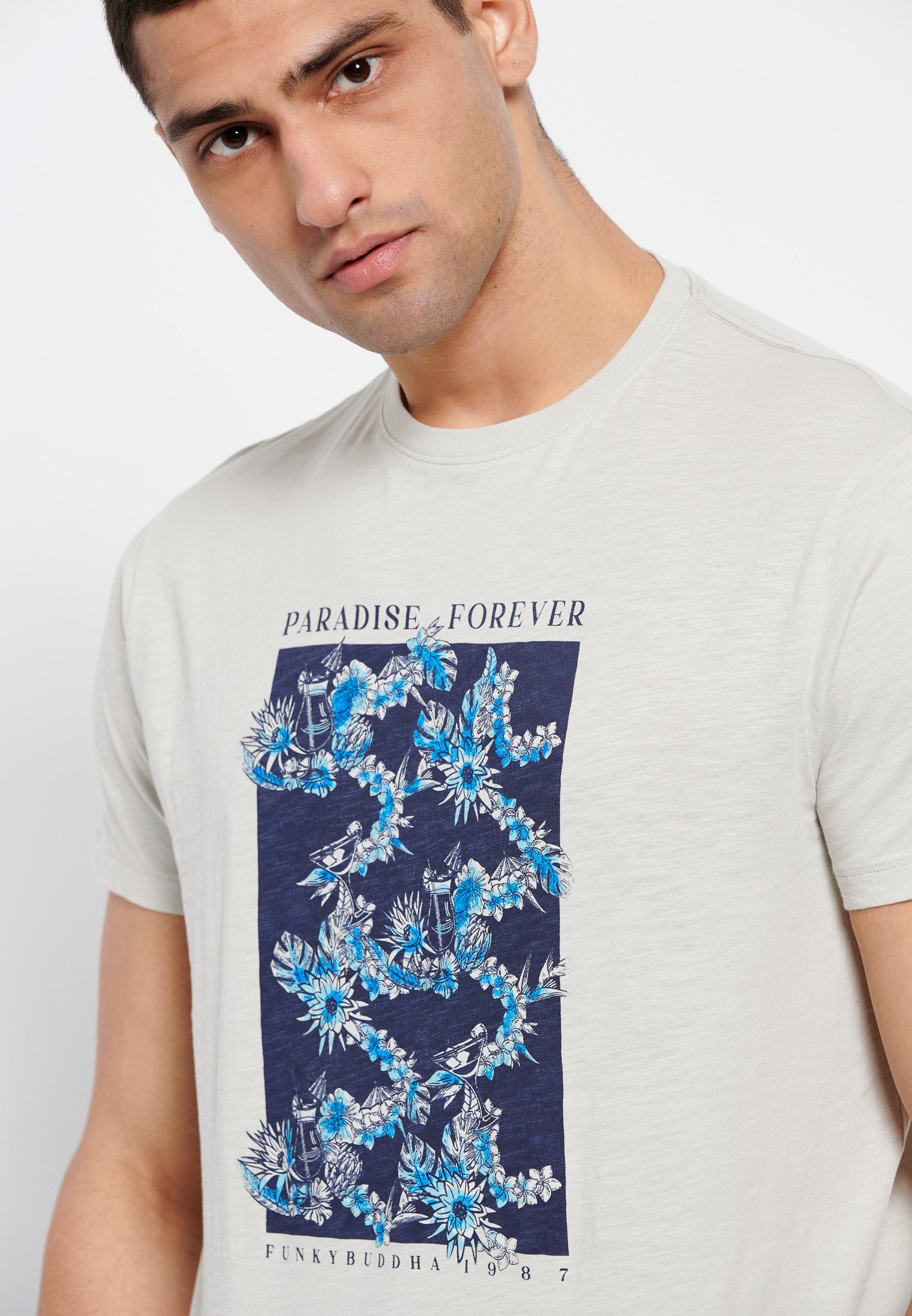 Men's Shirts Funky Buddha Gray