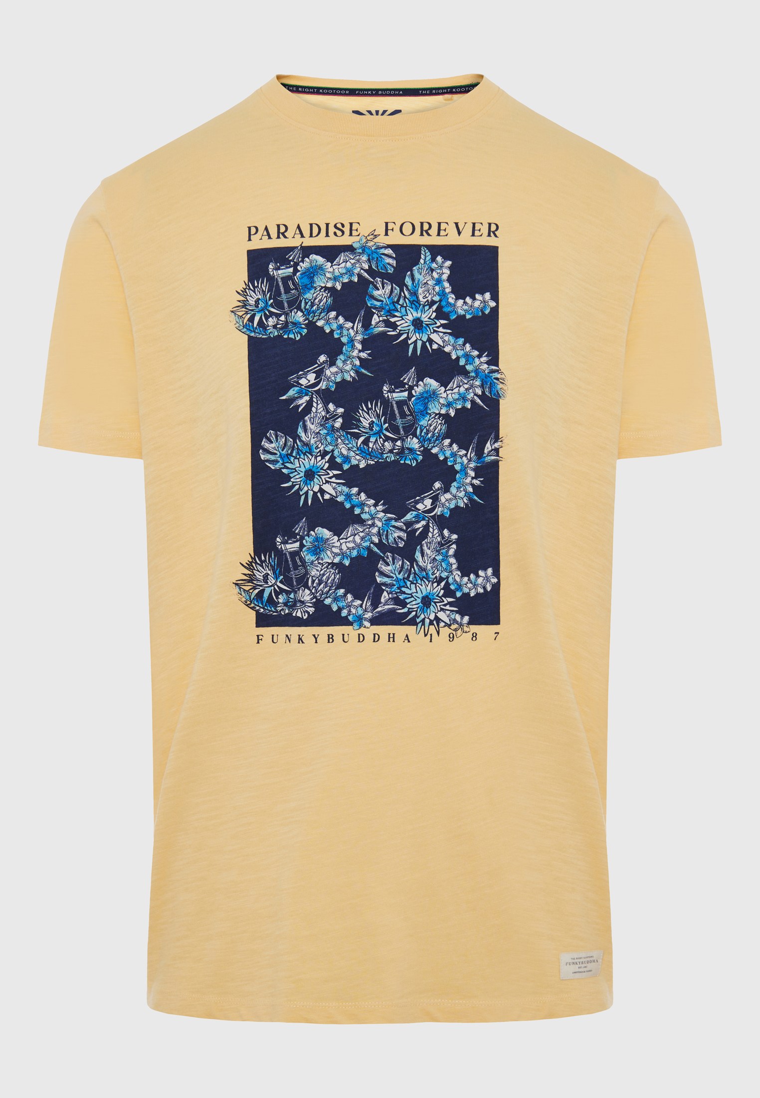 Men's Shirts Funky Buddha Yellow