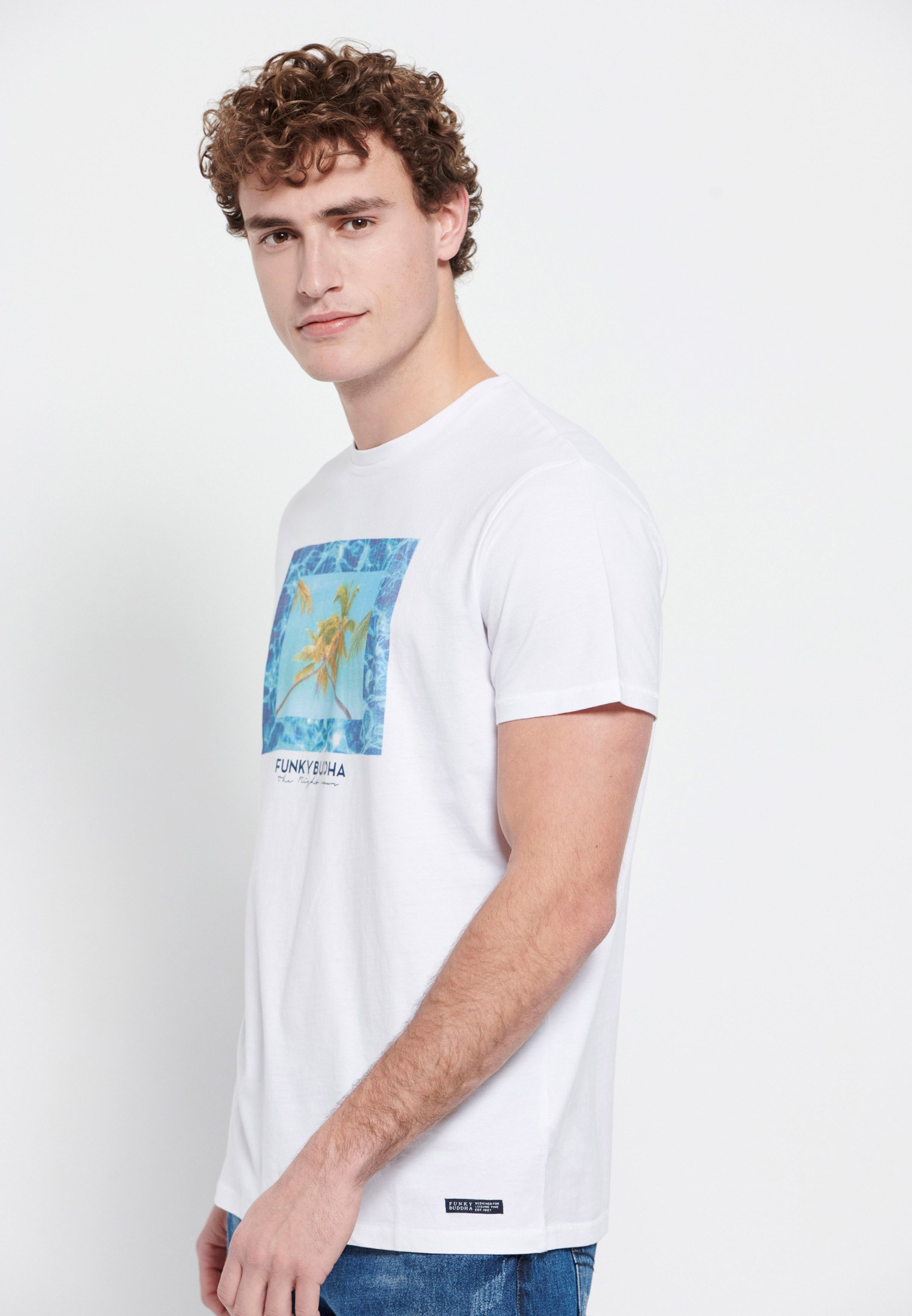 Men's Shirts Funky Buddha White