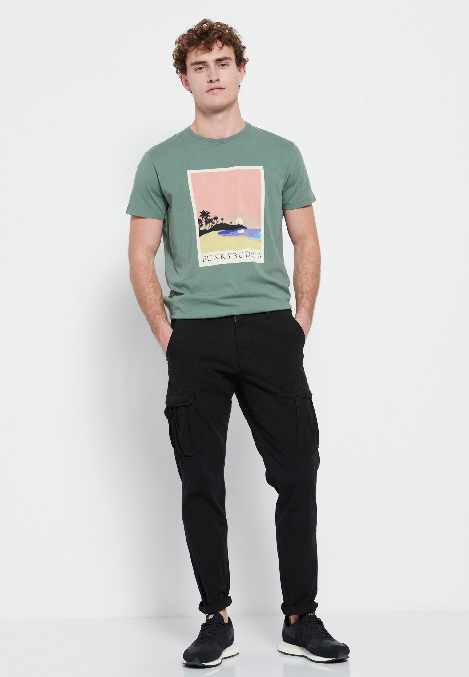 Men's T-Shirts Funky Buddha Green