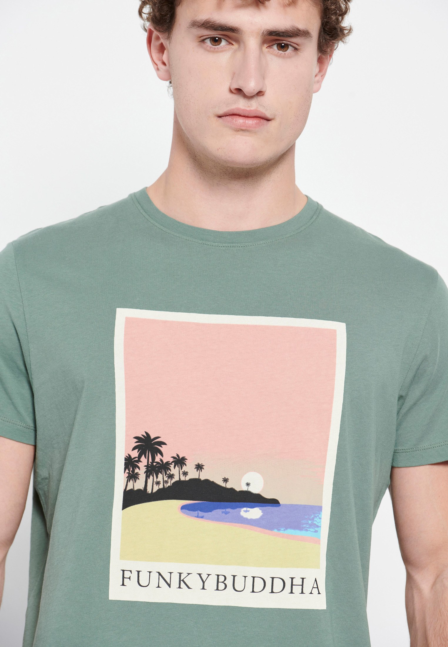Men's T-Shirts Funky Buddha Green