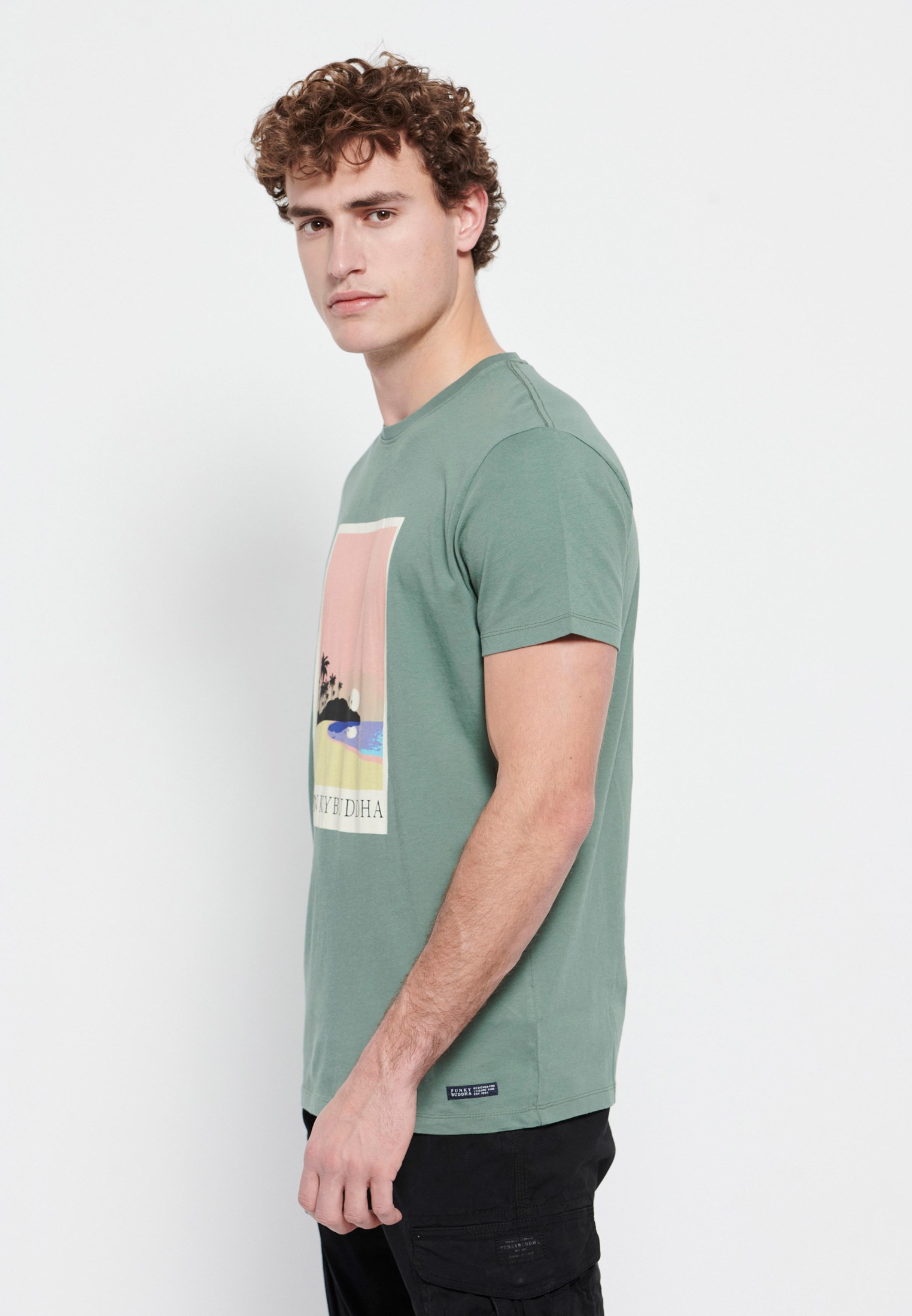 Men's T-Shirts Funky Buddha Green