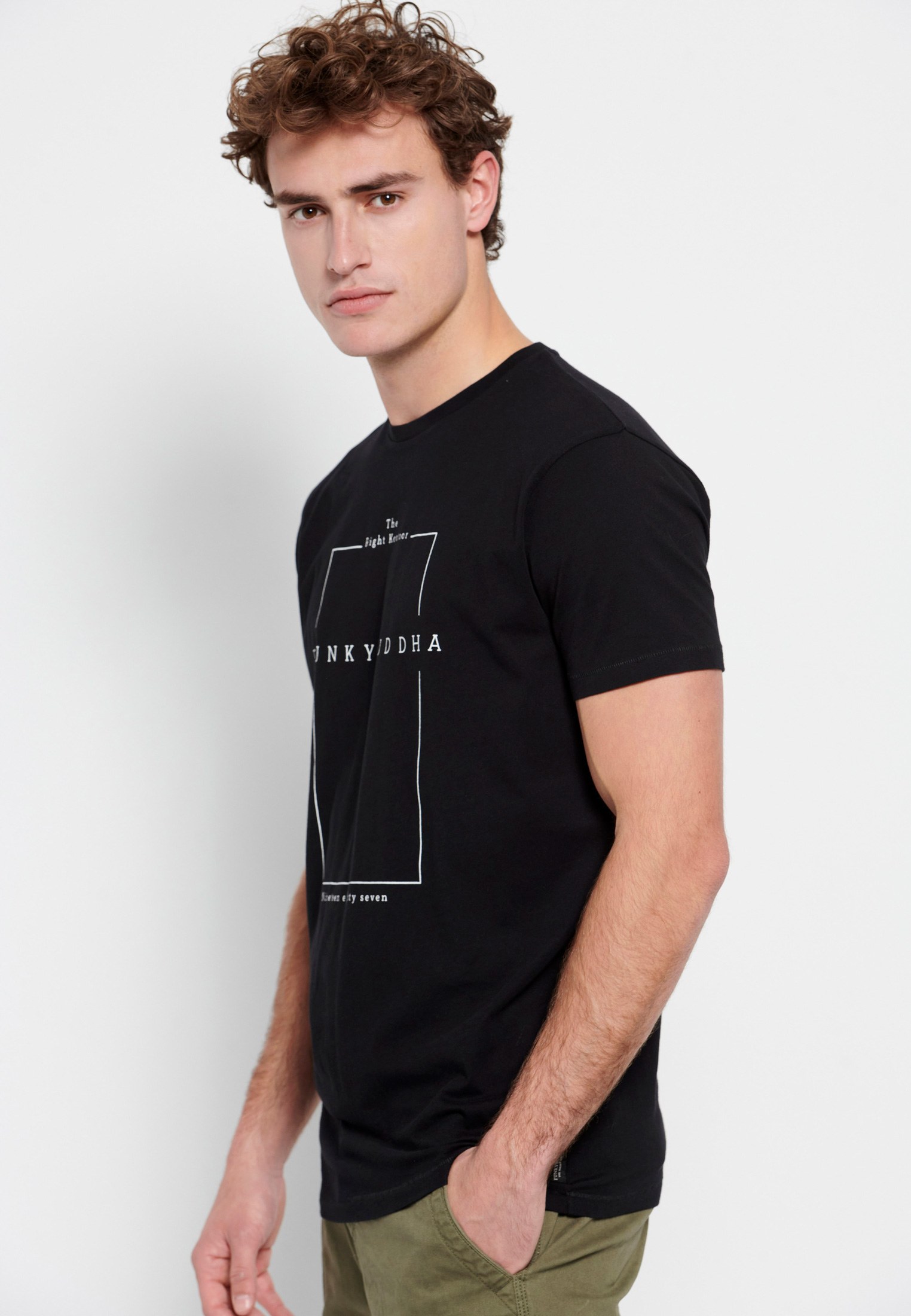 T-shirt με minimal branded τύπωμα φωτογραφία