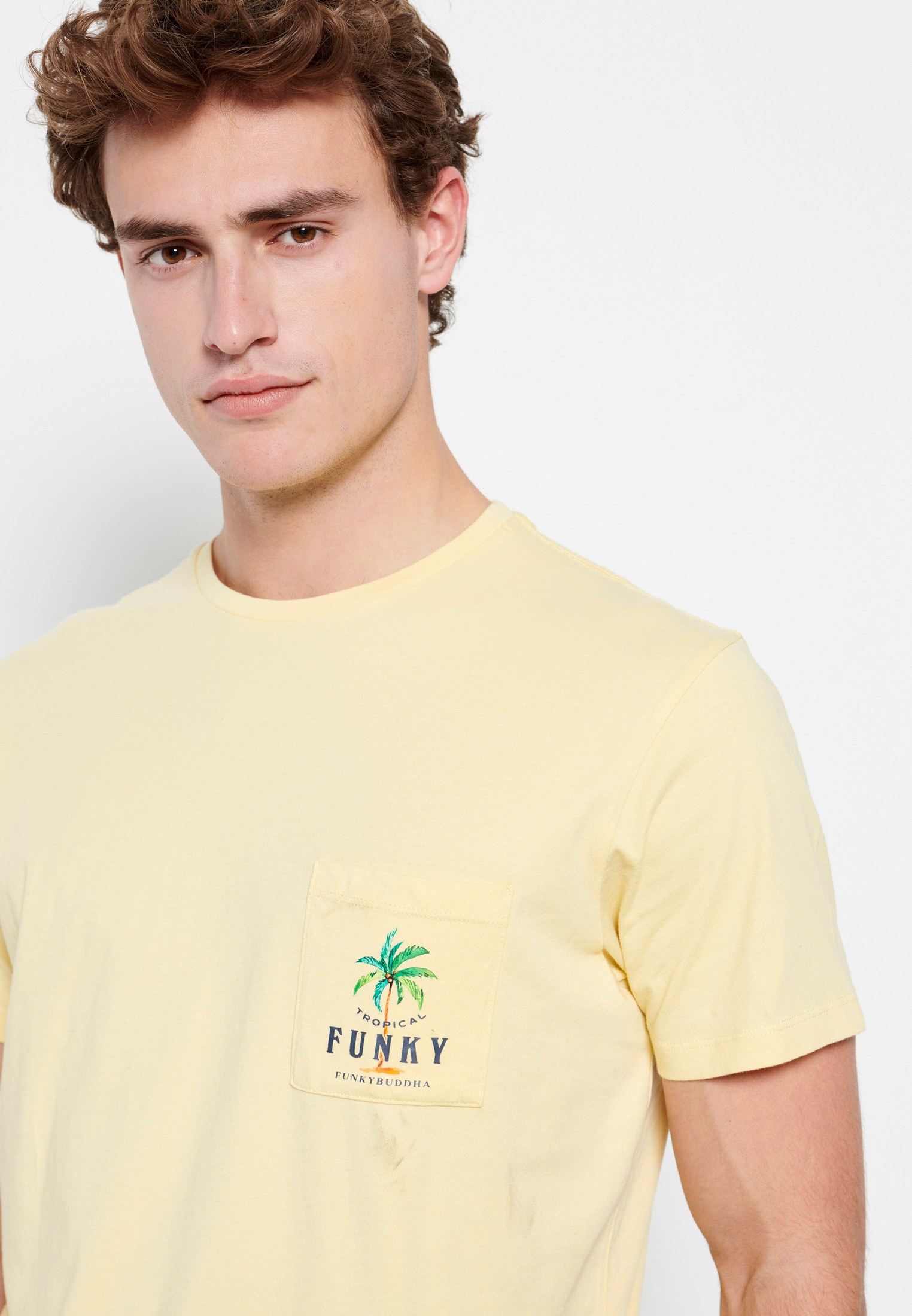 Men's T-Shirts Funky Buddha Yellow