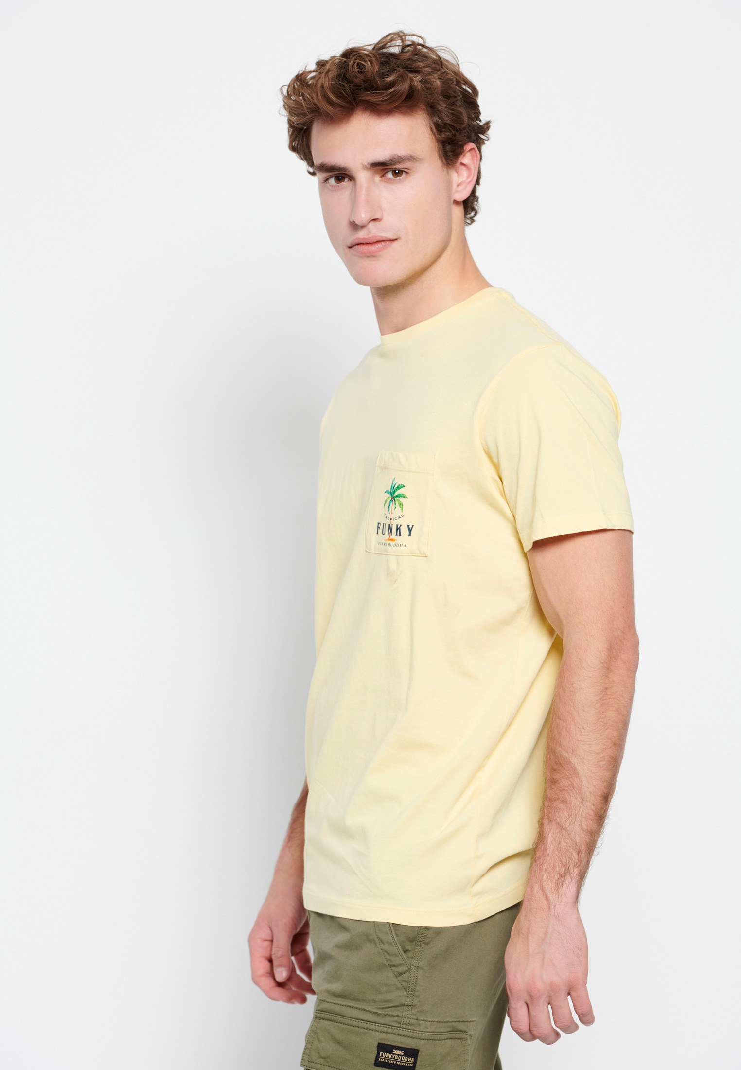 Men's T-Shirts Funky Buddha Yellow