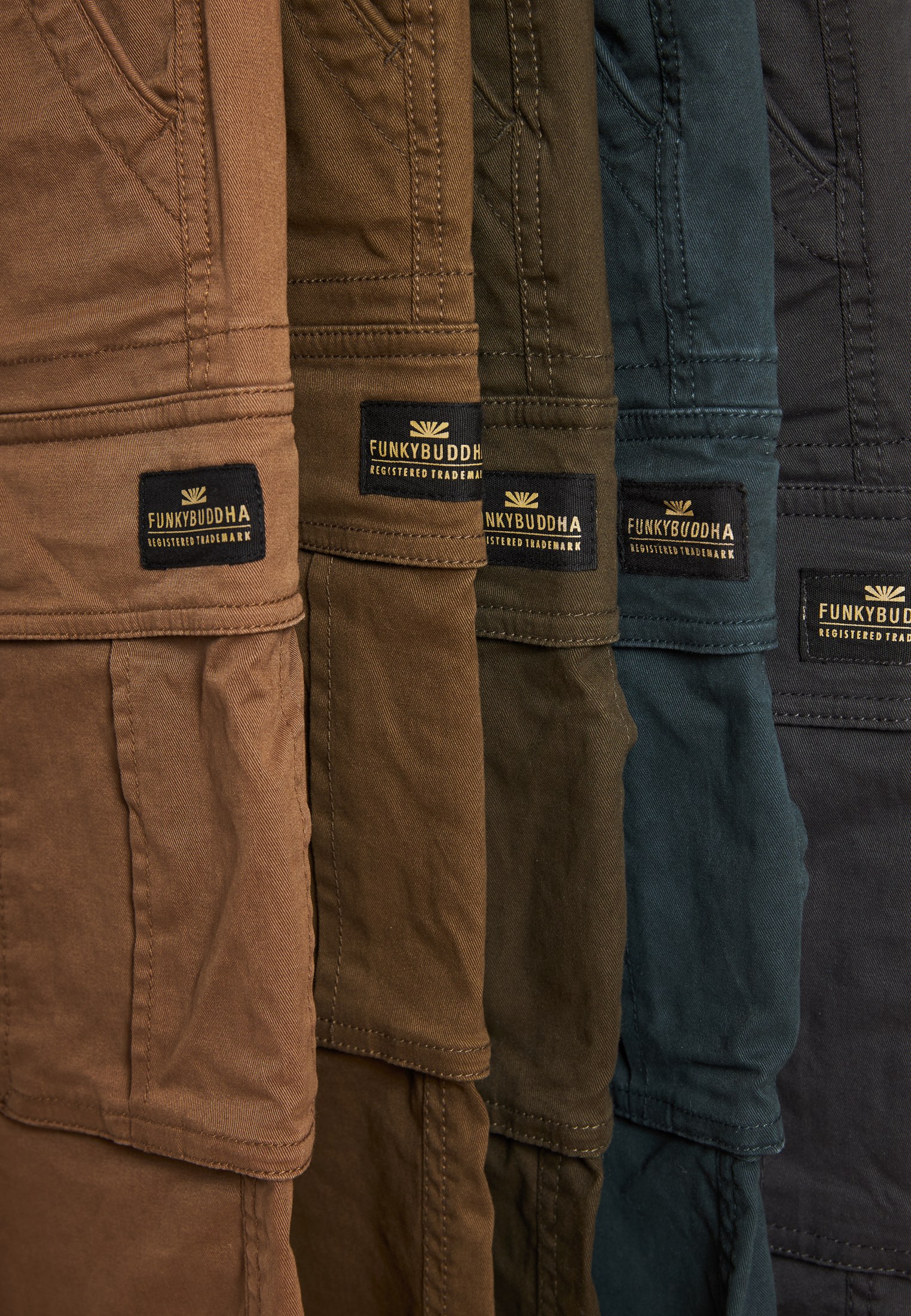 Men's Trousers Funky Buddha Khaki