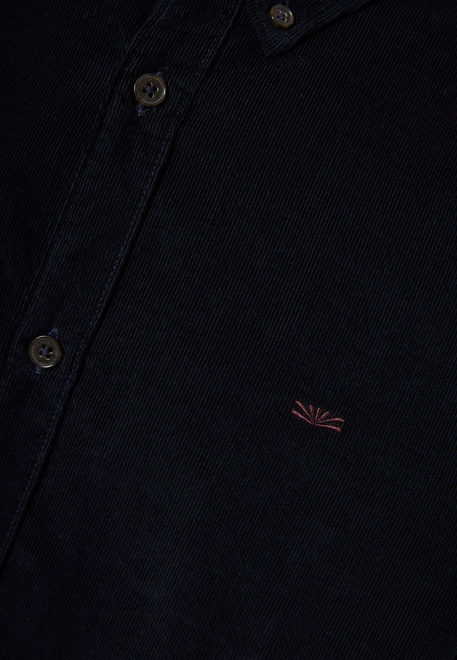 Κοτλέ πουκάμισο με κεντημένο logo
