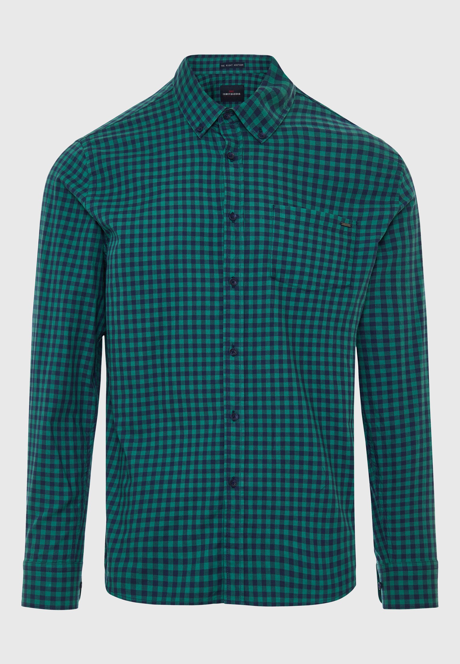 Men's Shirts Funky Buddha Green