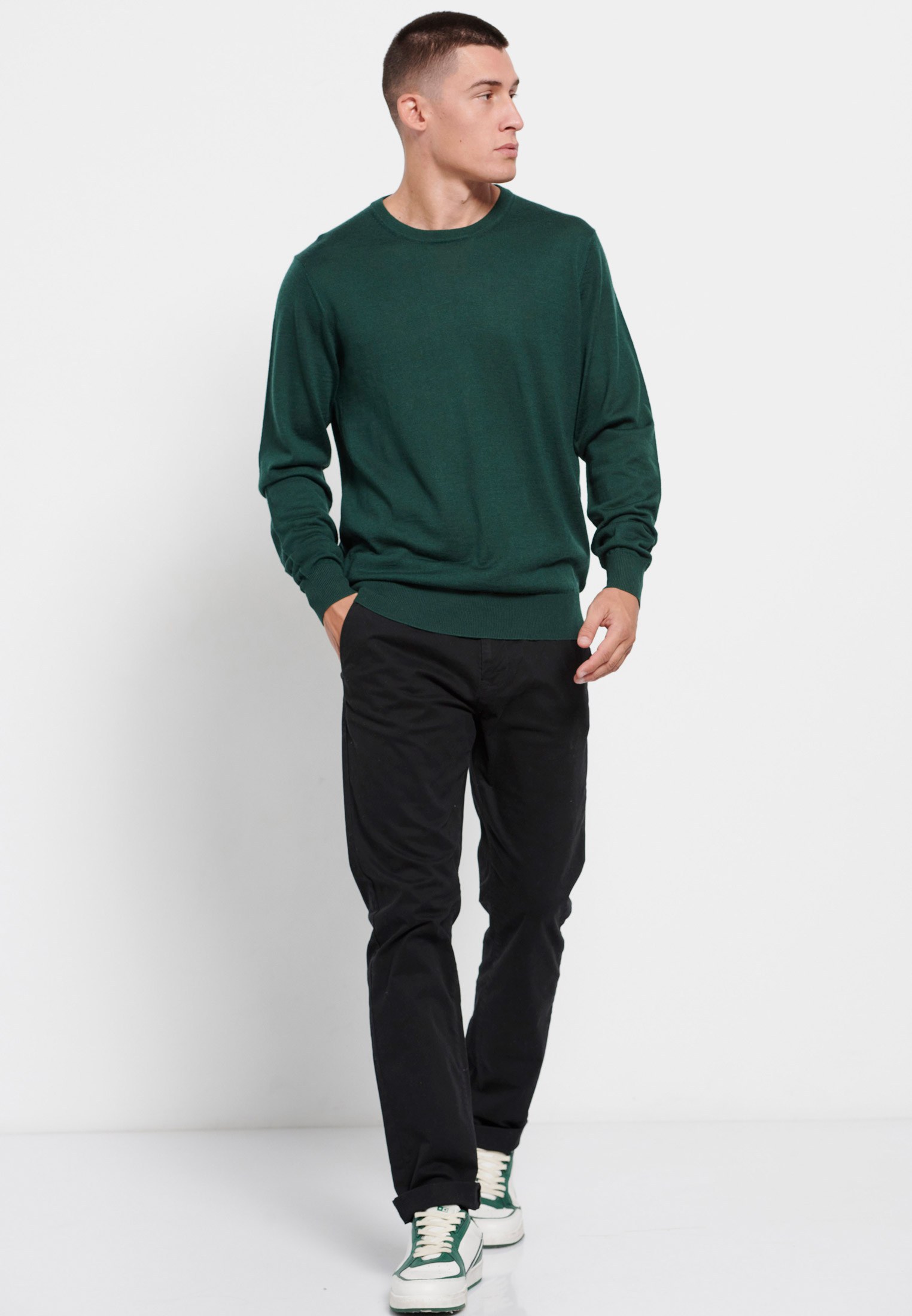 Men's Knitwear Funky Buddha Green