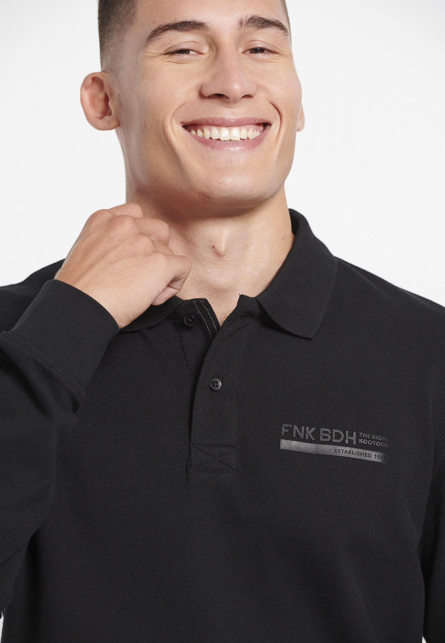 Men's Polo Shirts Funky Buddha Black