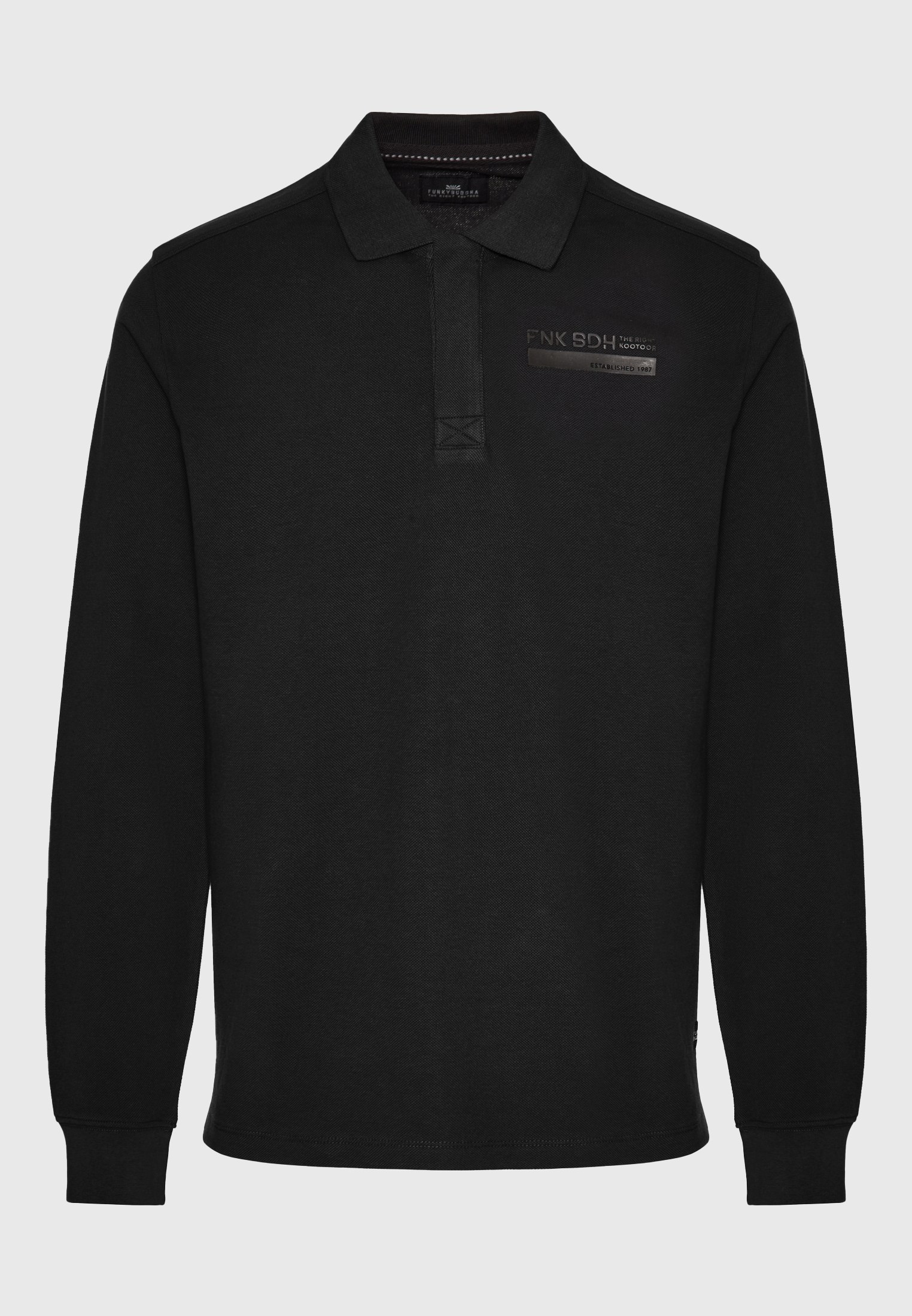 Men's Polo Shirts Funky Buddha Black