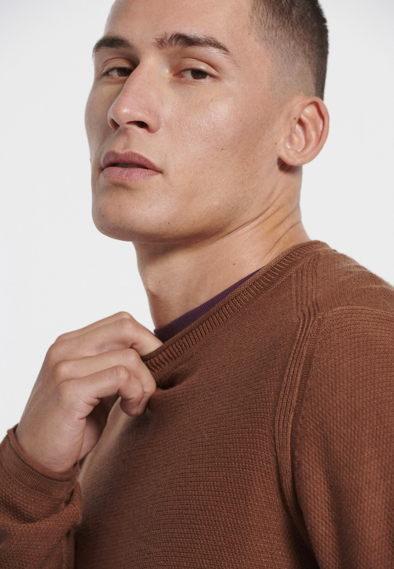 Men's Knitwear Funky Buddha Brown