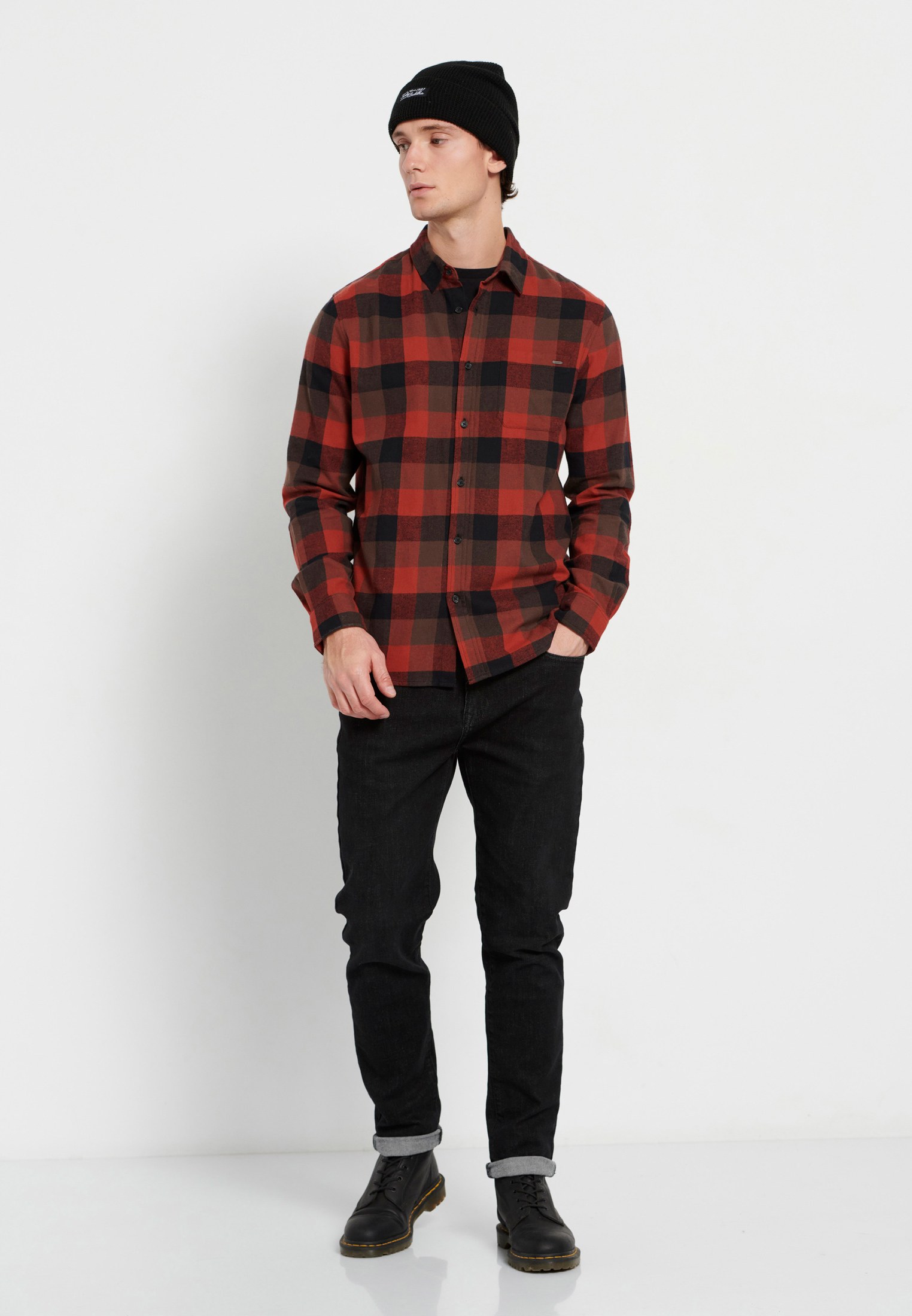 Men's Shirts Funky Buddha Orange