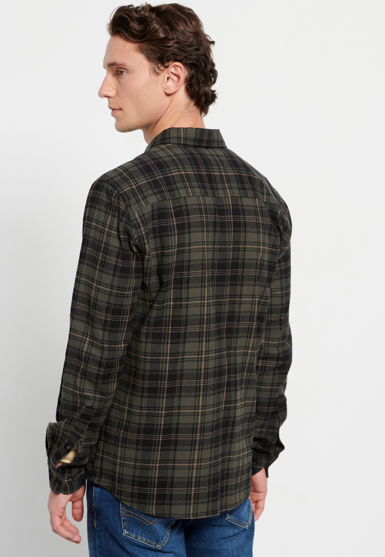 Men's Shirts Funky Buddha Khaki