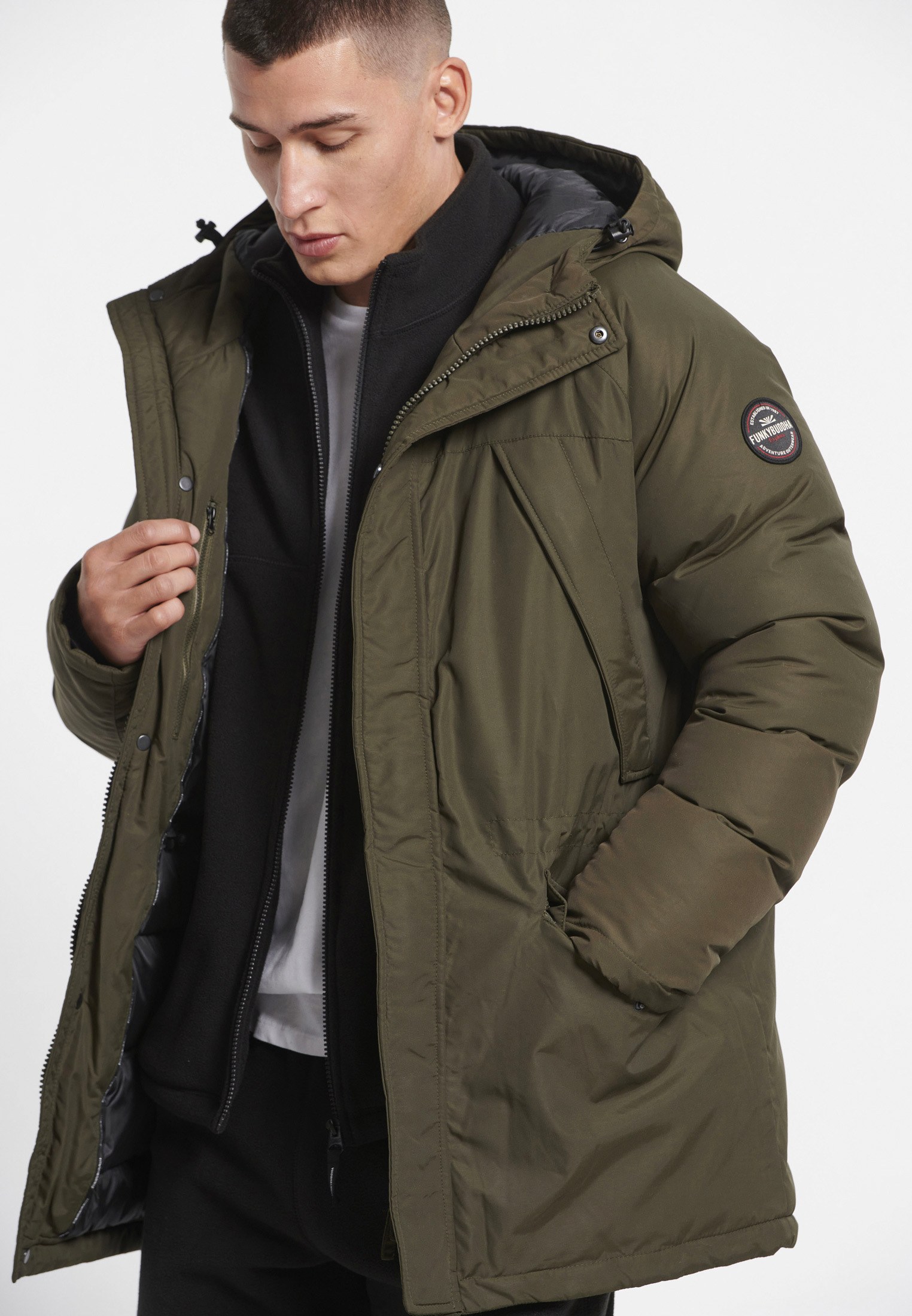 Men's Jackets Funky Buddha Khaki