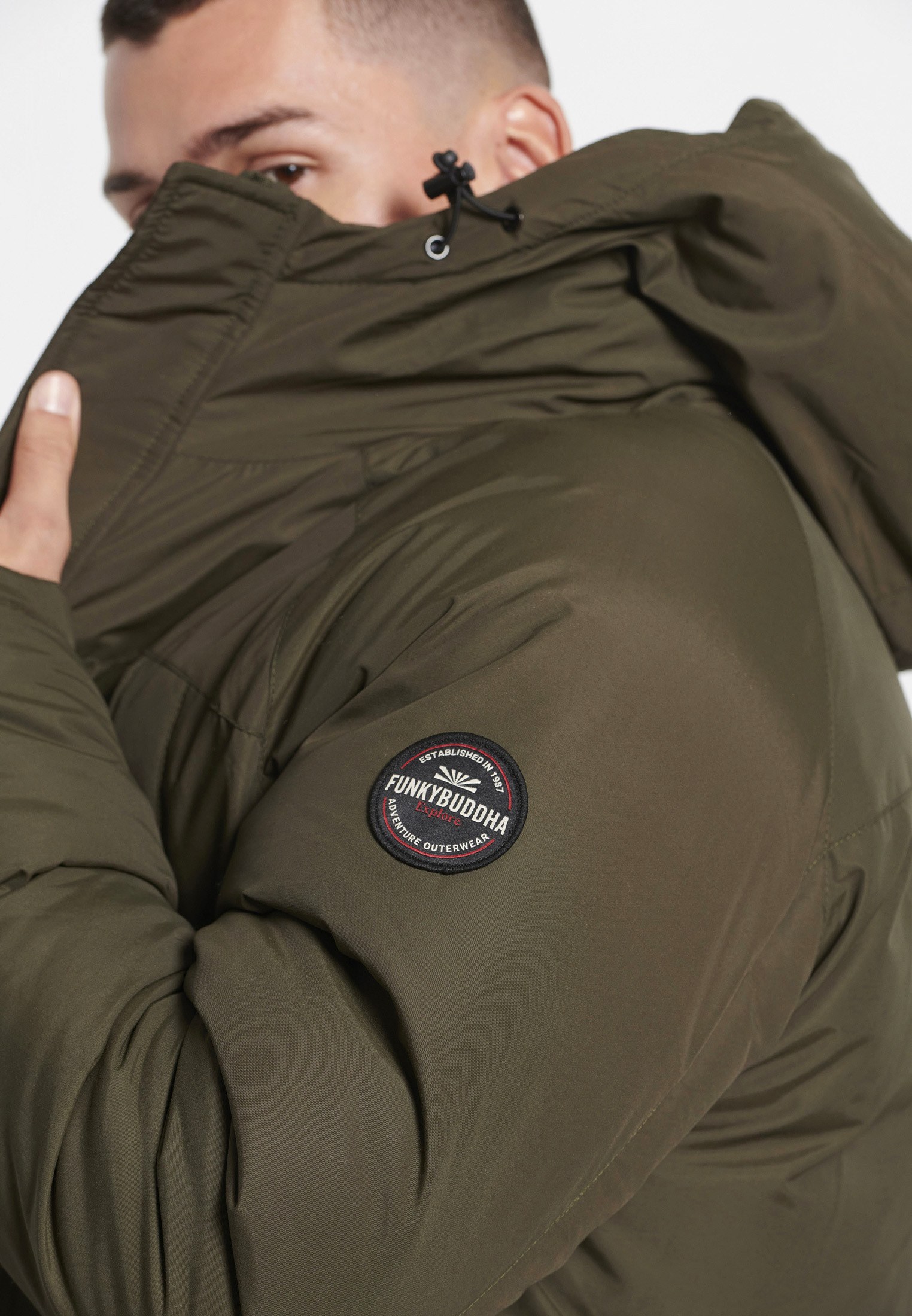 Men's Jackets Funky Buddha Khaki