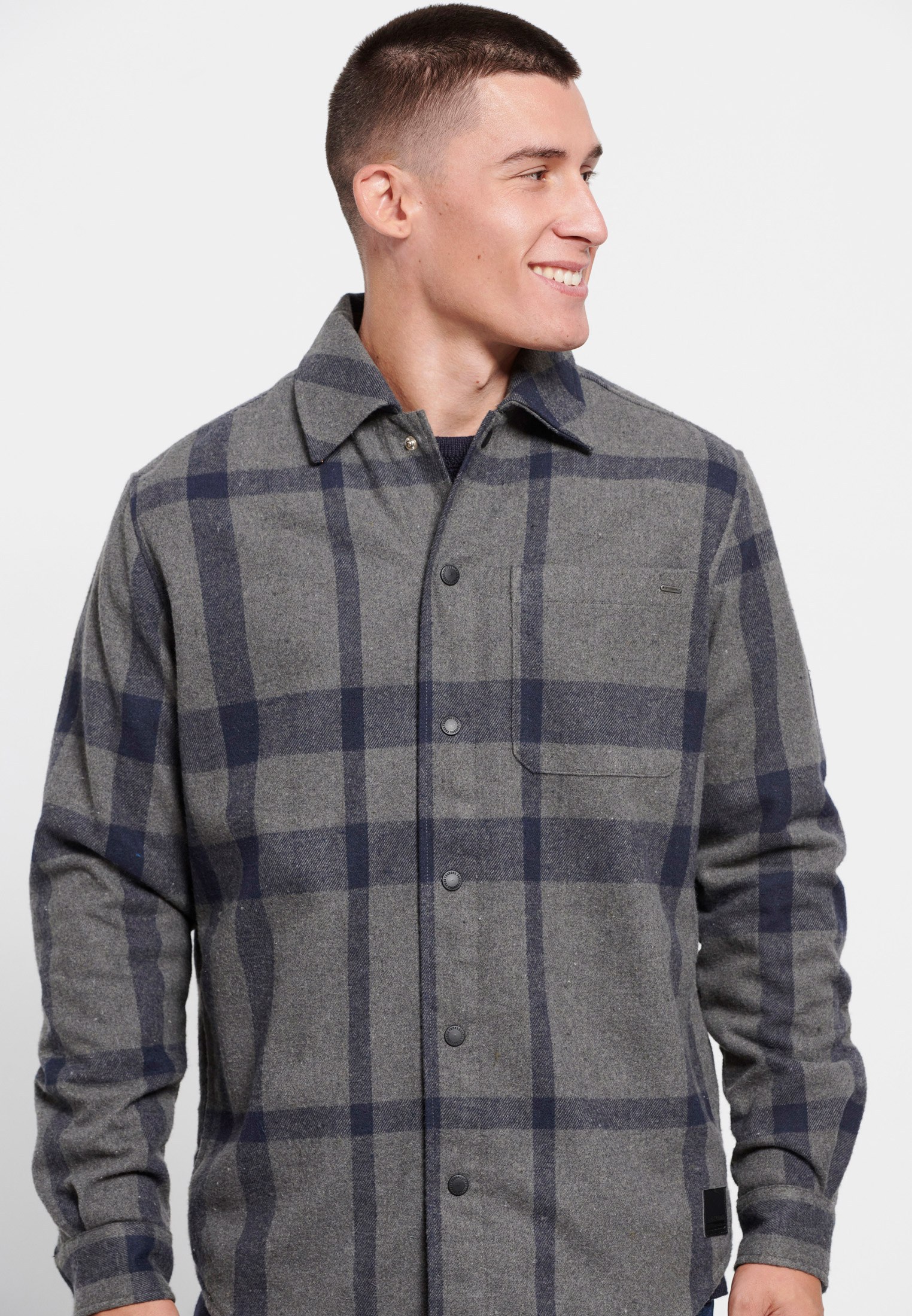 Men's Shirts Funky Buddha Gray