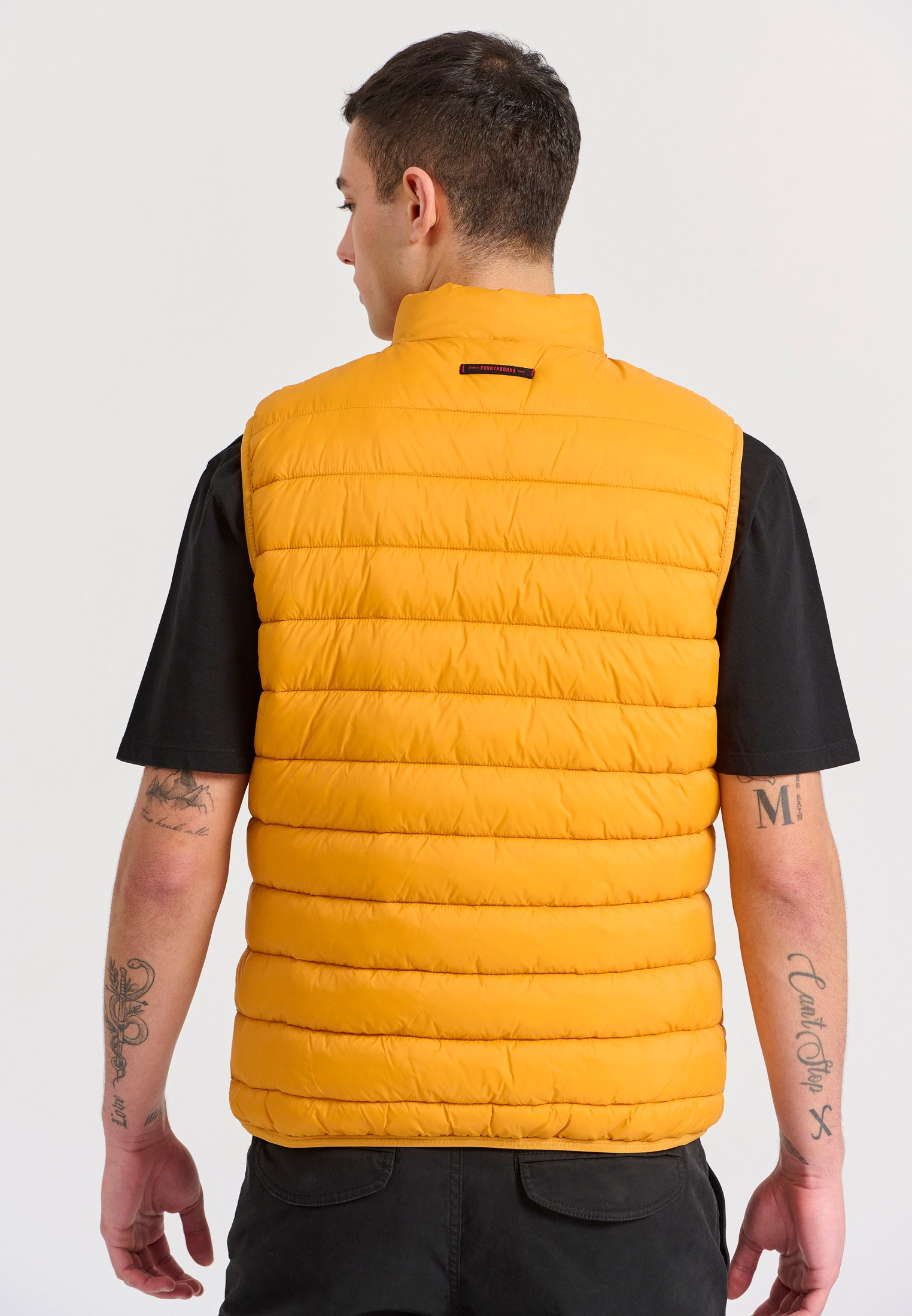 Men's Vests Funky Buddha Yellow