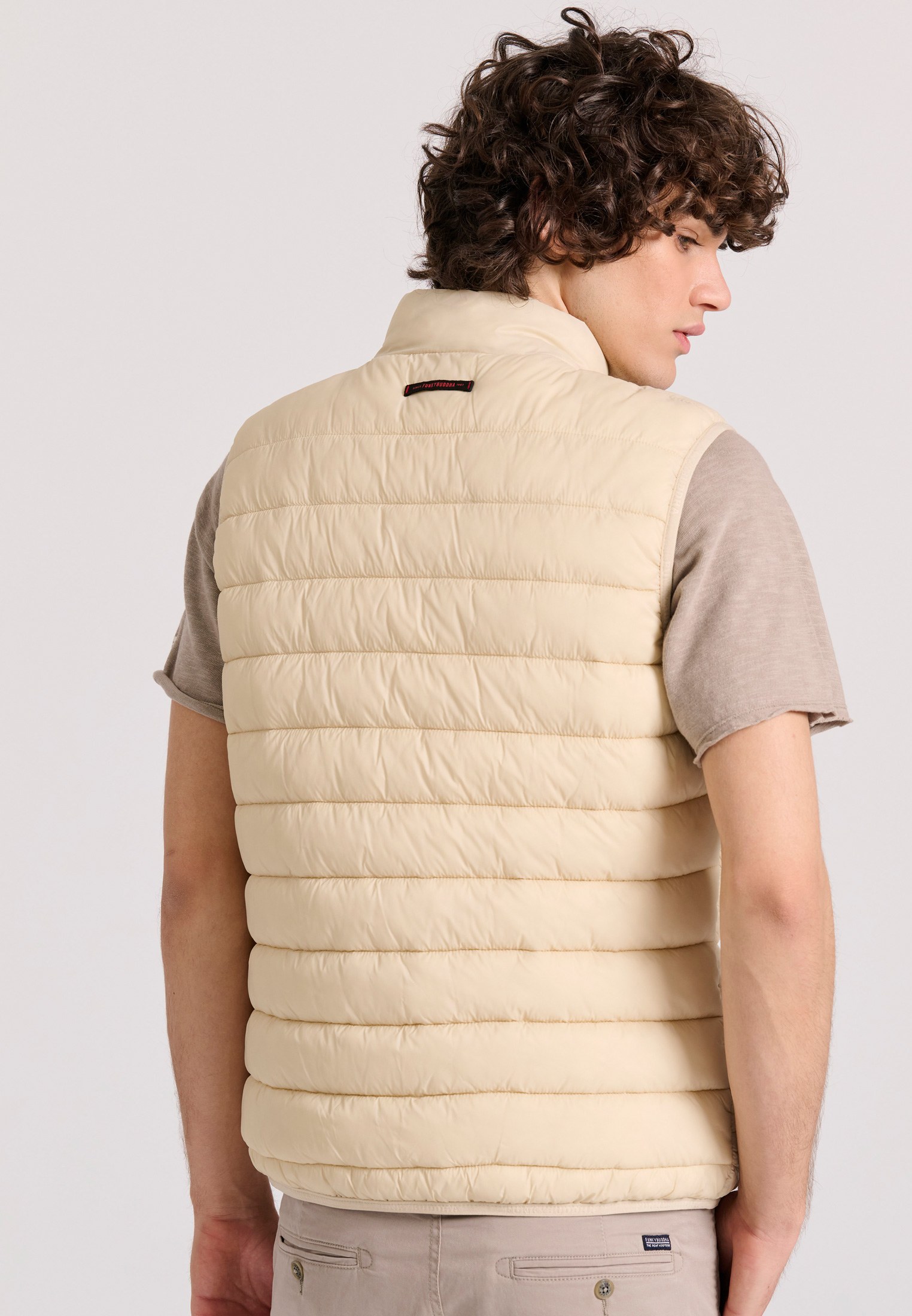 Men's Vests Funky Buddha Beige