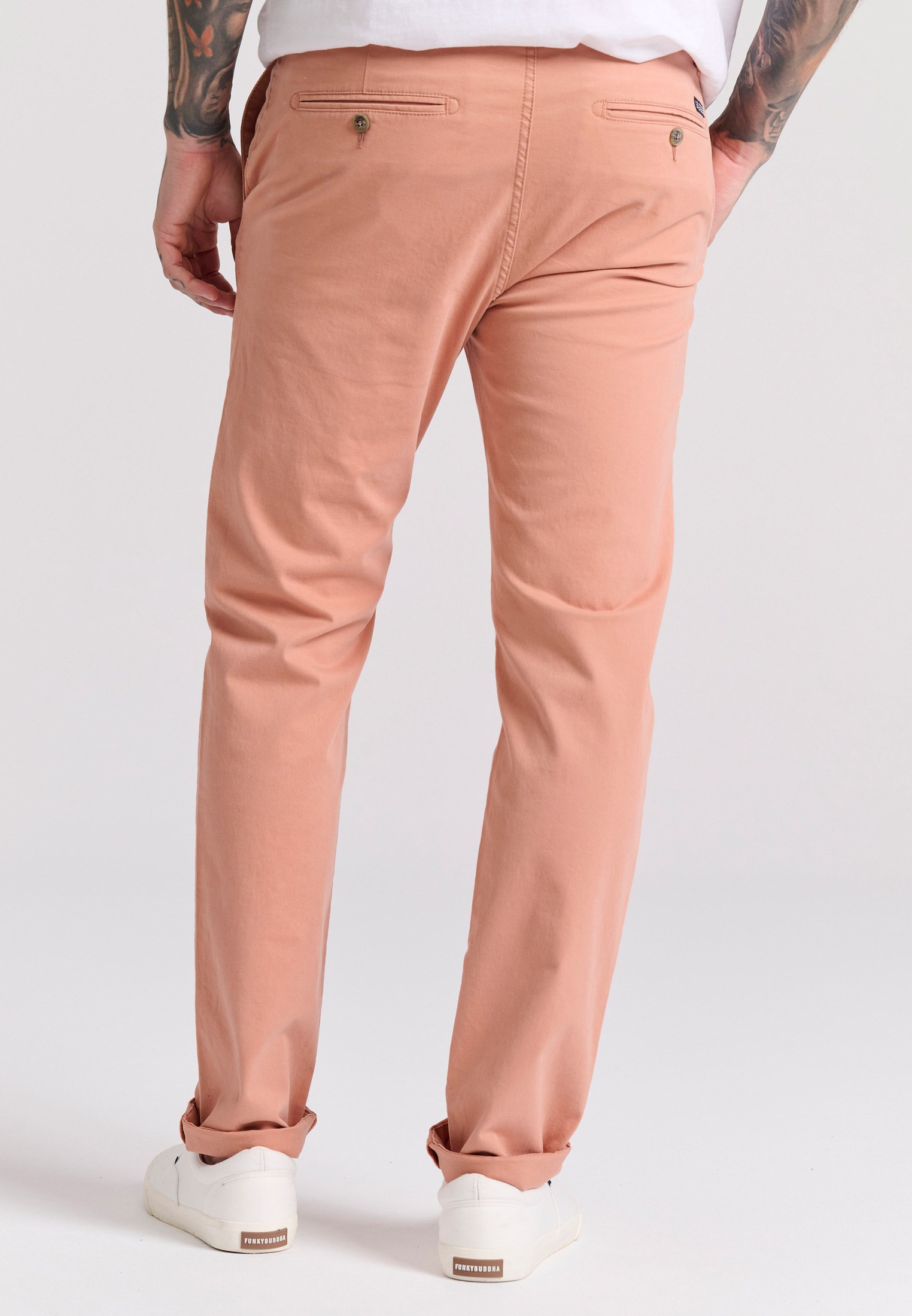 Men's Trousers Funky Buddha Orange